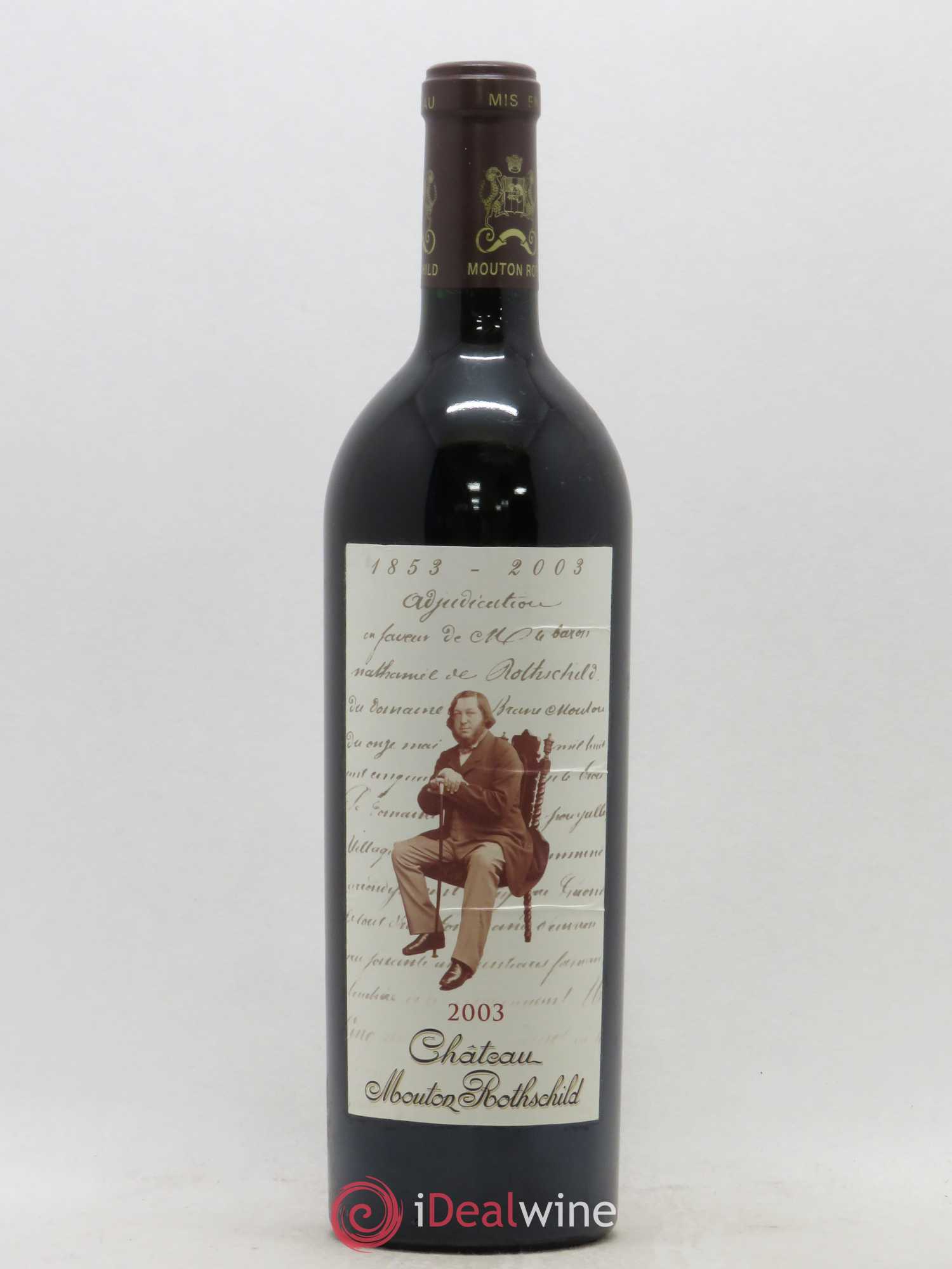 Château Mouton Rothschild 1er Grand Cru Classé 2003 - Lot de 1 bouteille - 0