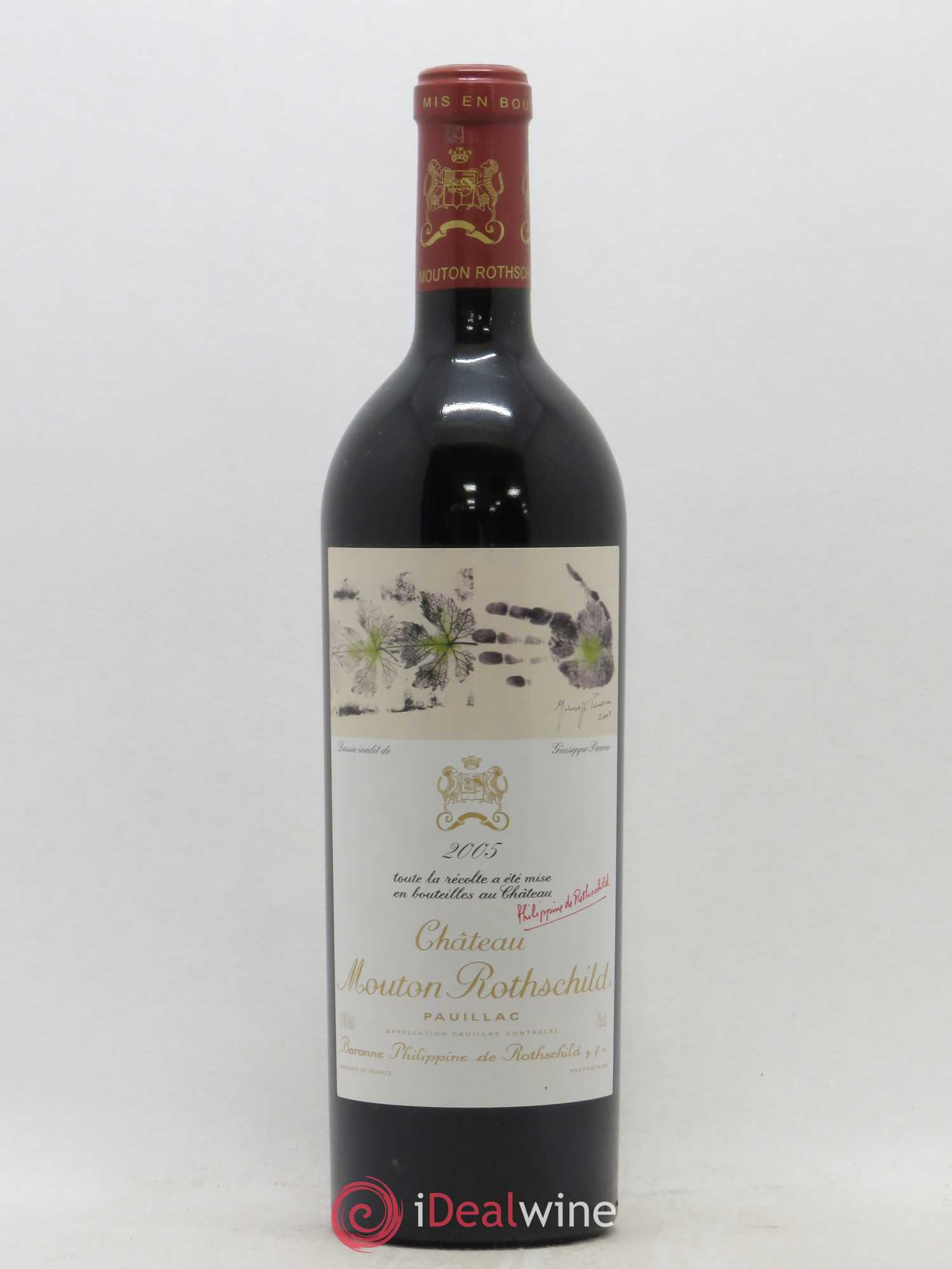 Château Mouton Rothschild 1er Grand Cru Classé 2005 - Lot de 1 bouteille - 0