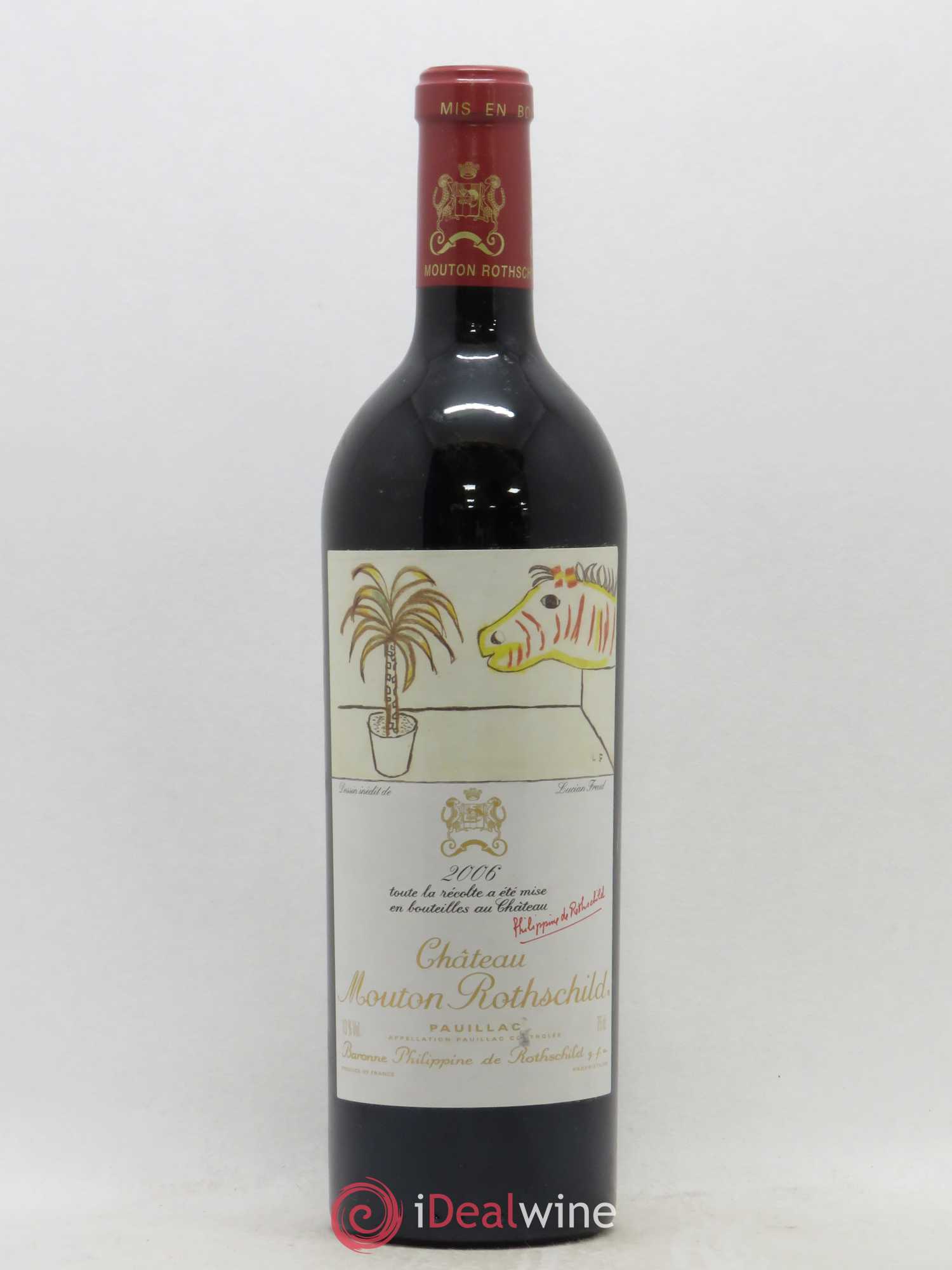 Château Mouton Rothschild 1er Grand Cru Classé 2006 - Lot de 1 bouteille - 0