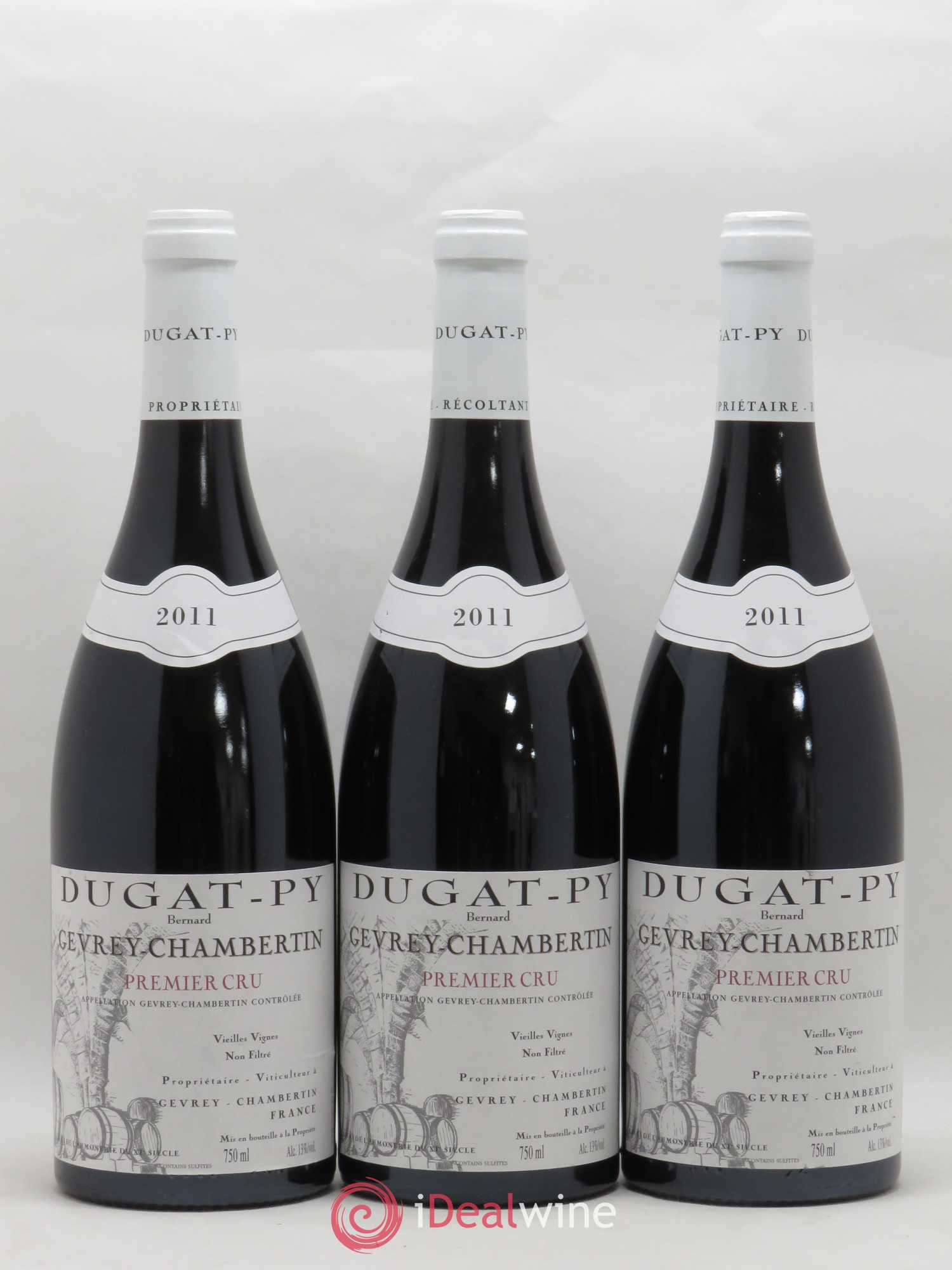 Gevrey-Chambertin 1er Cru Dugat-Py 2011 - Posten von 3 Flaschen - 0
