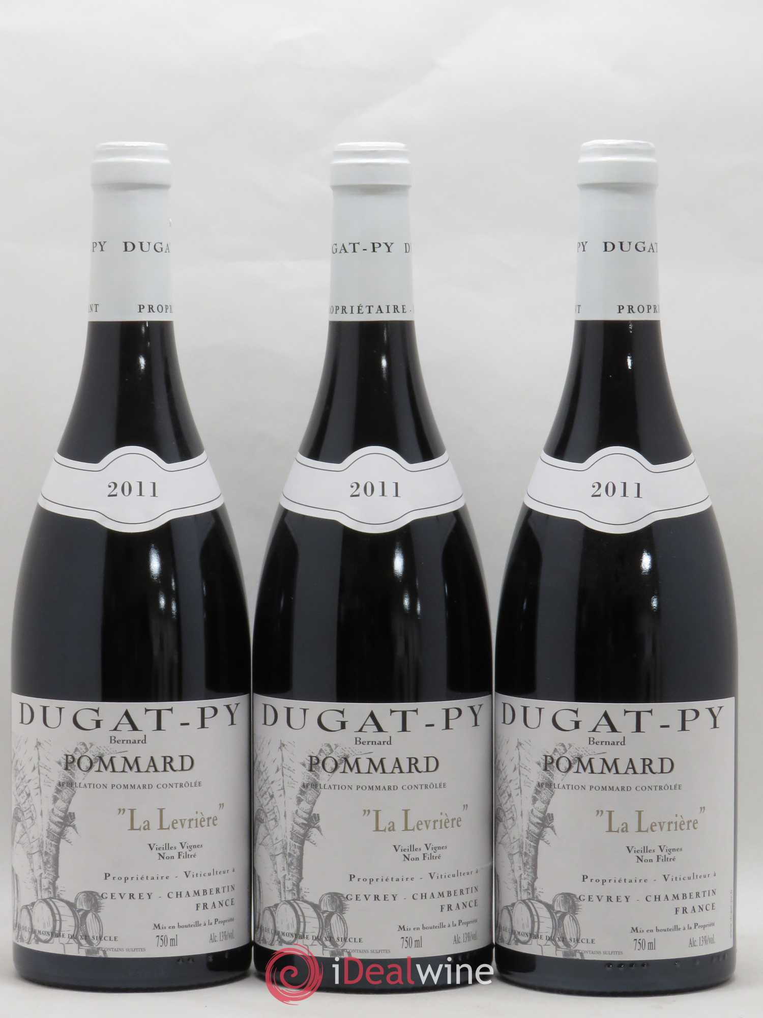 Pommard La Levrière Vieilles Vignes Dugat-Py 2011 - Lot de 3 bouteilles - 0