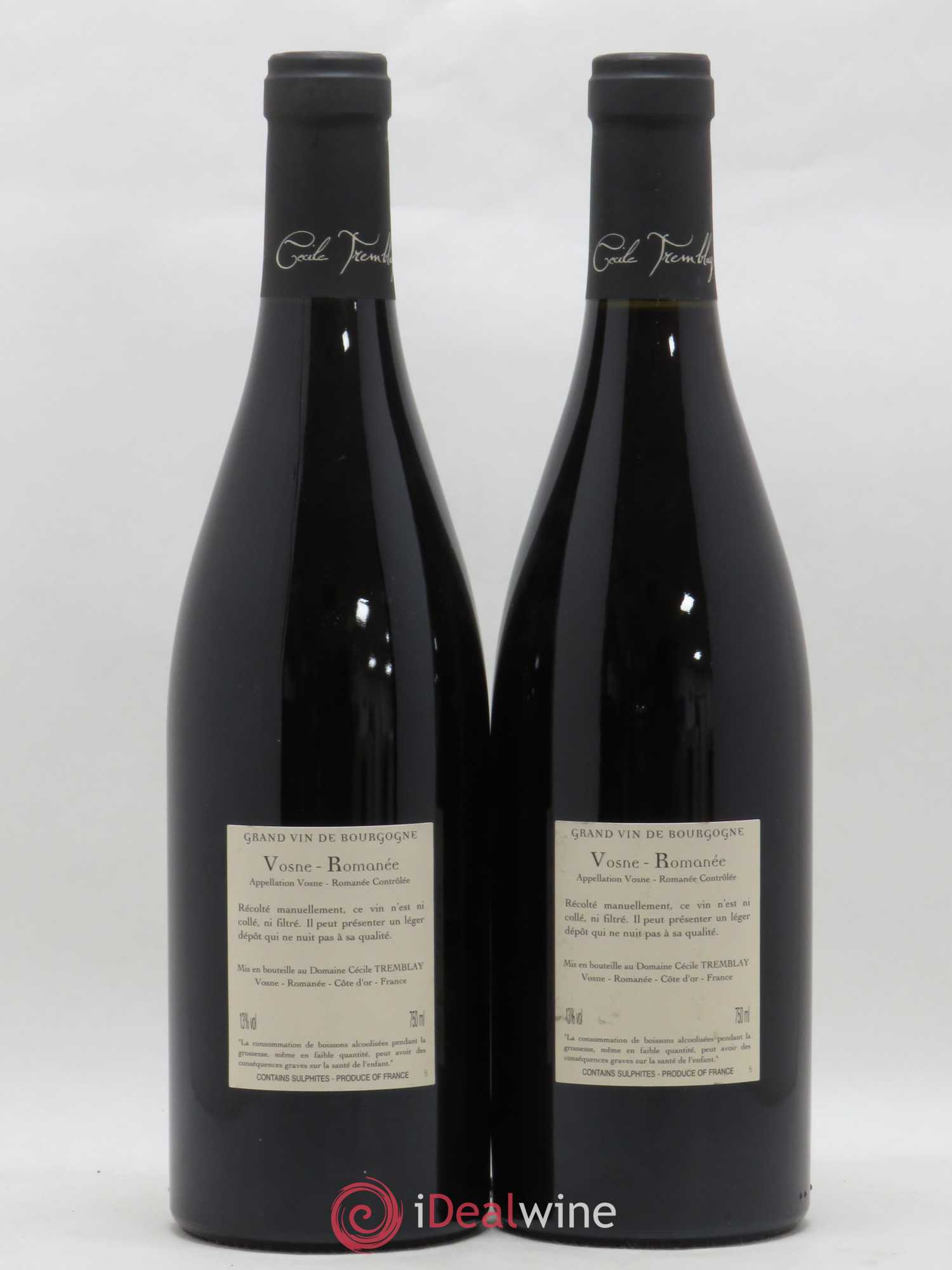 Vosne-Romanée Vieilles Vignes Cécile Tremblay 2014 - Lot de 2 bouteilles - 1