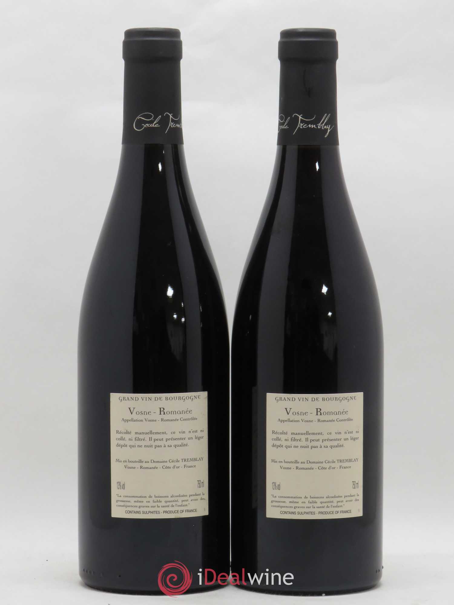 Vosne-Romanée Vieilles Vignes Cécile Tremblay 2014 - Lot de 2 bouteilles - 1