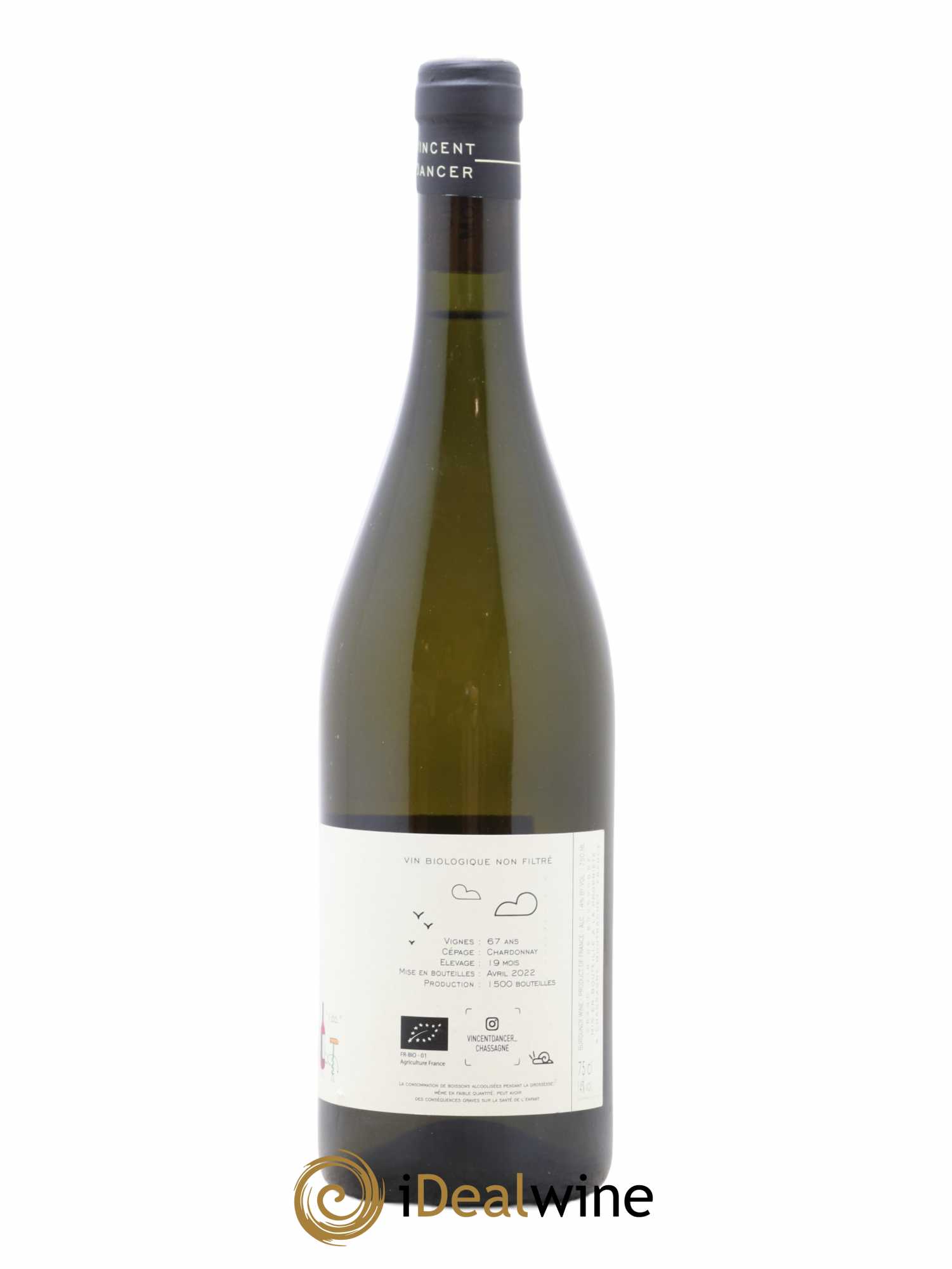 Chassagne-Montrachet 1er Cru (Morgeot) Tête du Clos Vincent Dancer 2020 - Lot de 1 bouteille - 1