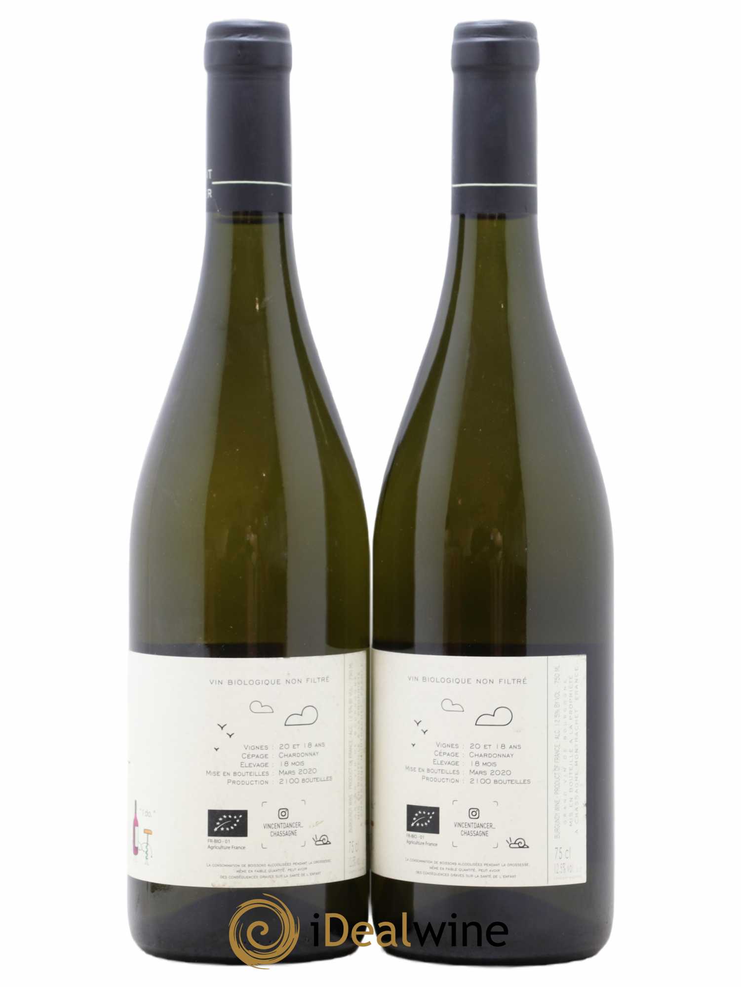 Chassagne-Montrachet Vincent Dancer 2018 - Lot de 2 bouteilles - 1