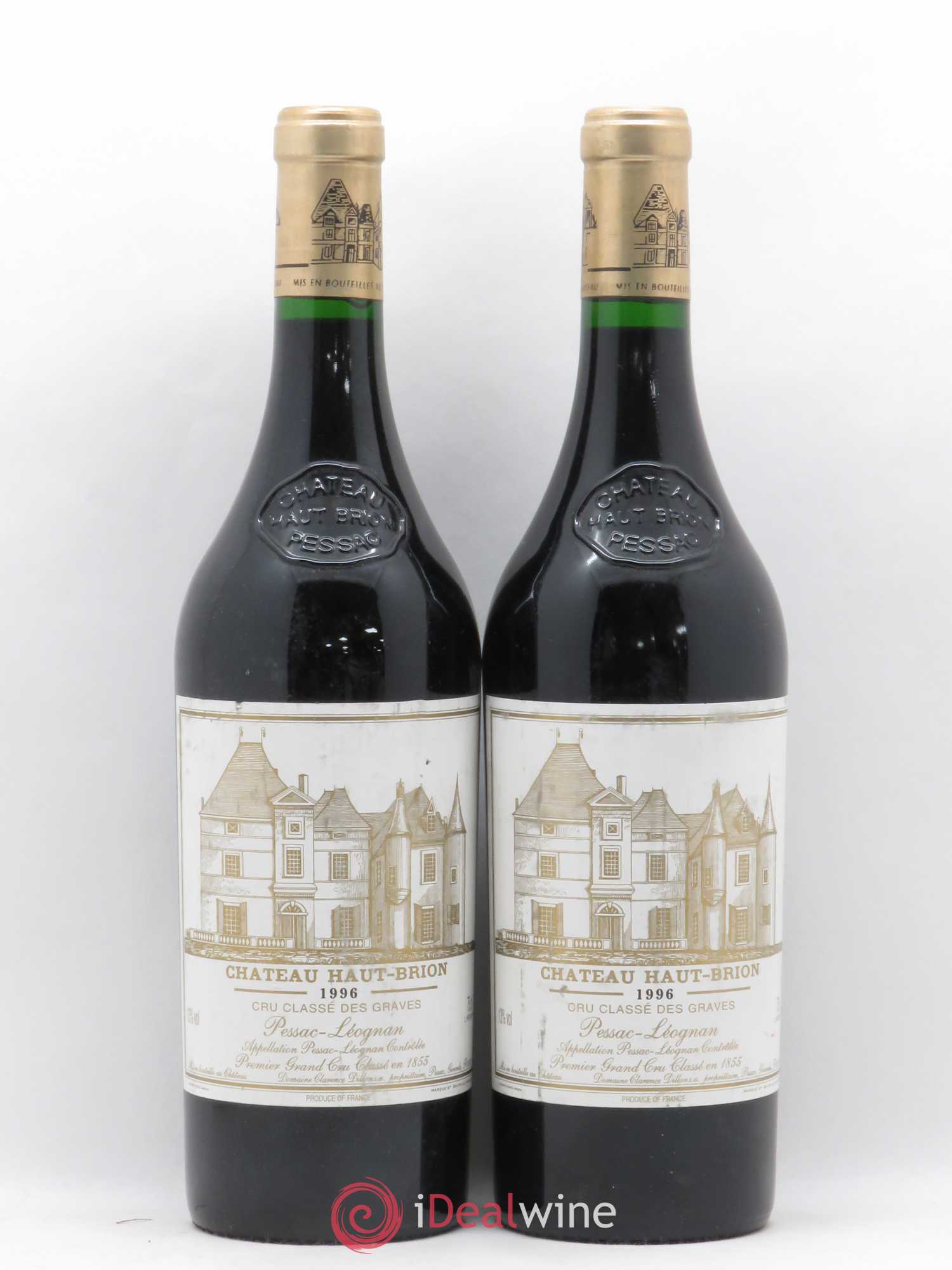Château Haut Brion 1er Grand Cru Classé 1996 - Lot de 2 bouteilles - 0