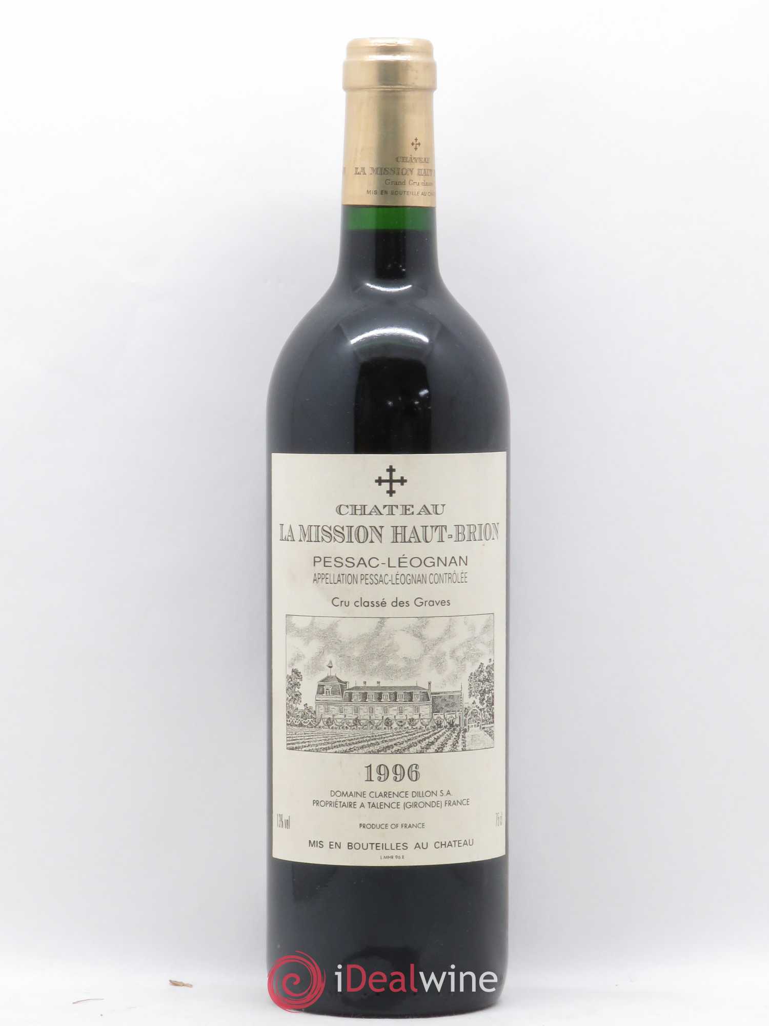 Château la Mission Haut-Brion Cru Classé de Graves 1996 - Lot de 1 bouteille - 0