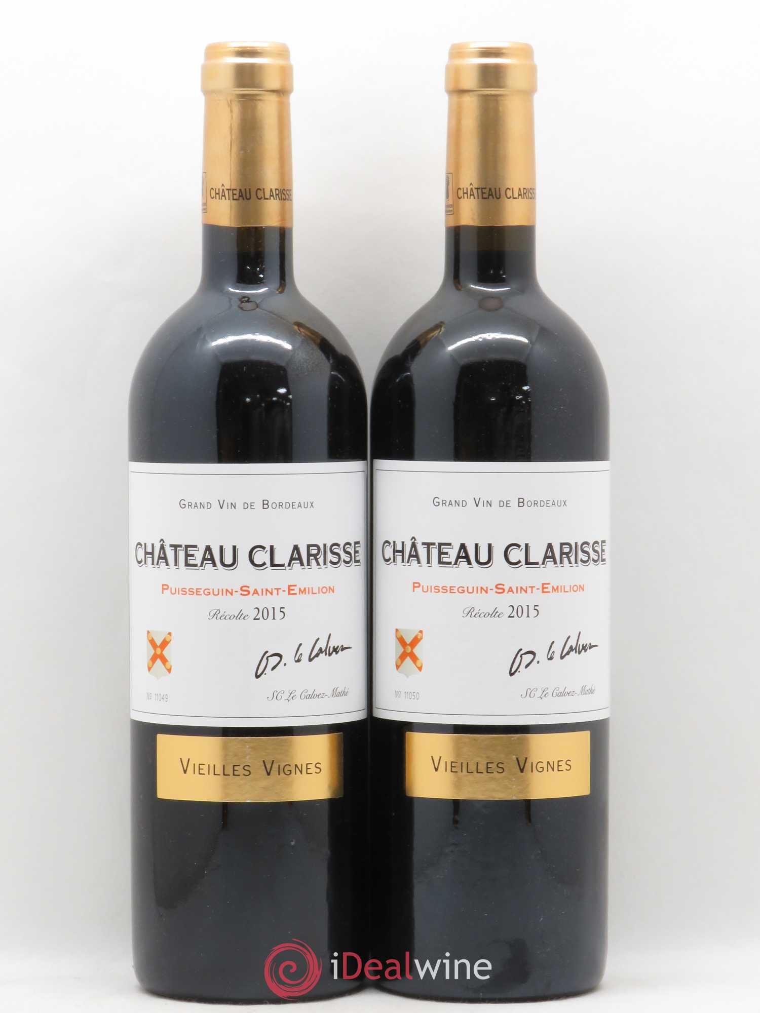 Château Clarisse Vieilles vignes 2015 - Lot de 2 bouteilles - 0