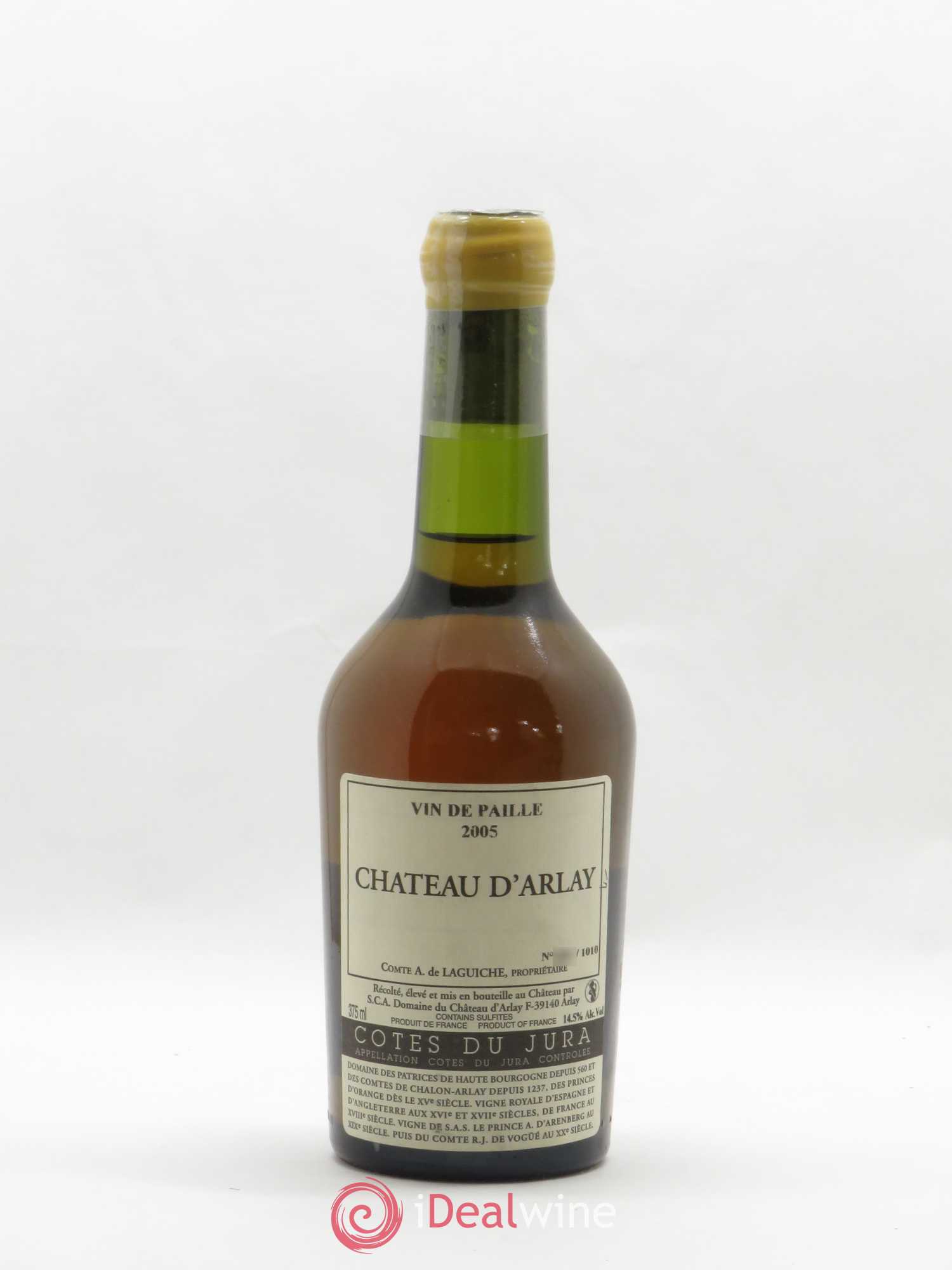 Côtes du Jura Vin de Paille Château d'Arlay 2005 - Posten von 1 Demi-Flasche - 0