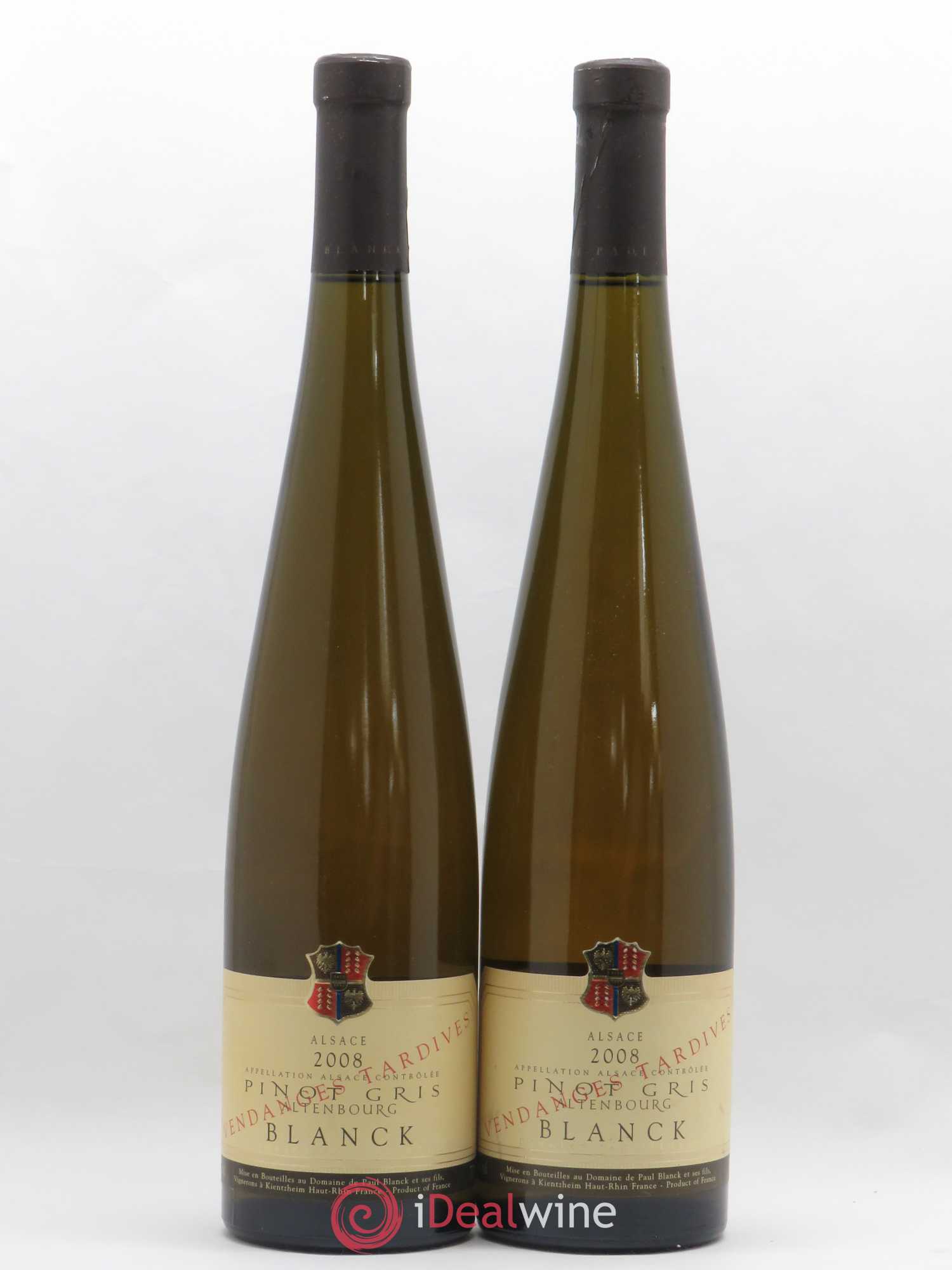 Alsace Pinot Gris Altenbourg Vendanges Tardives Domaine Paul Blanck 2008 - Lotto di 2 bottiglie - 0