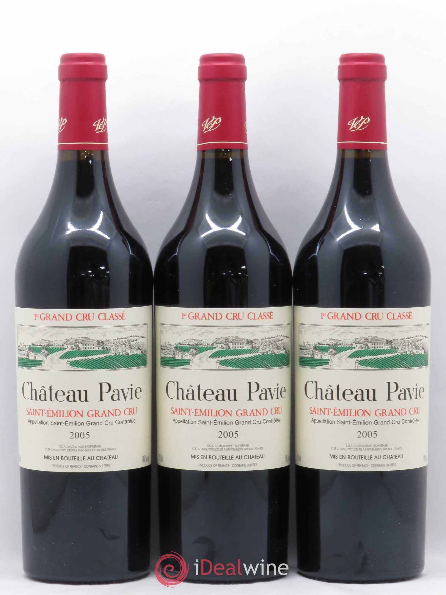 Château Pavie 1er Grand Cru Classé A 2005 - Lot de 6 bouteilles - 1