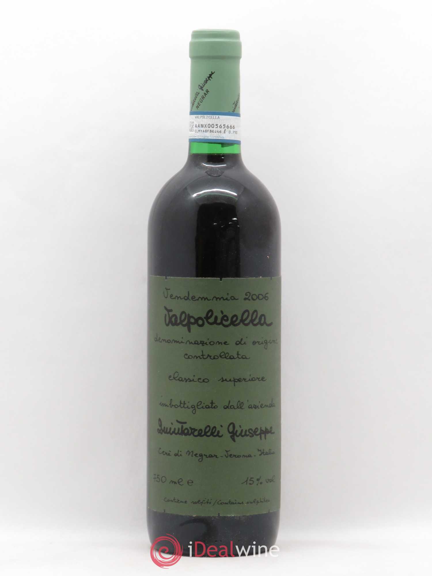 Valpolicella Classico Superiore Giuseppe Quintarelli 2006 - Lot de 1 bouteille - 0