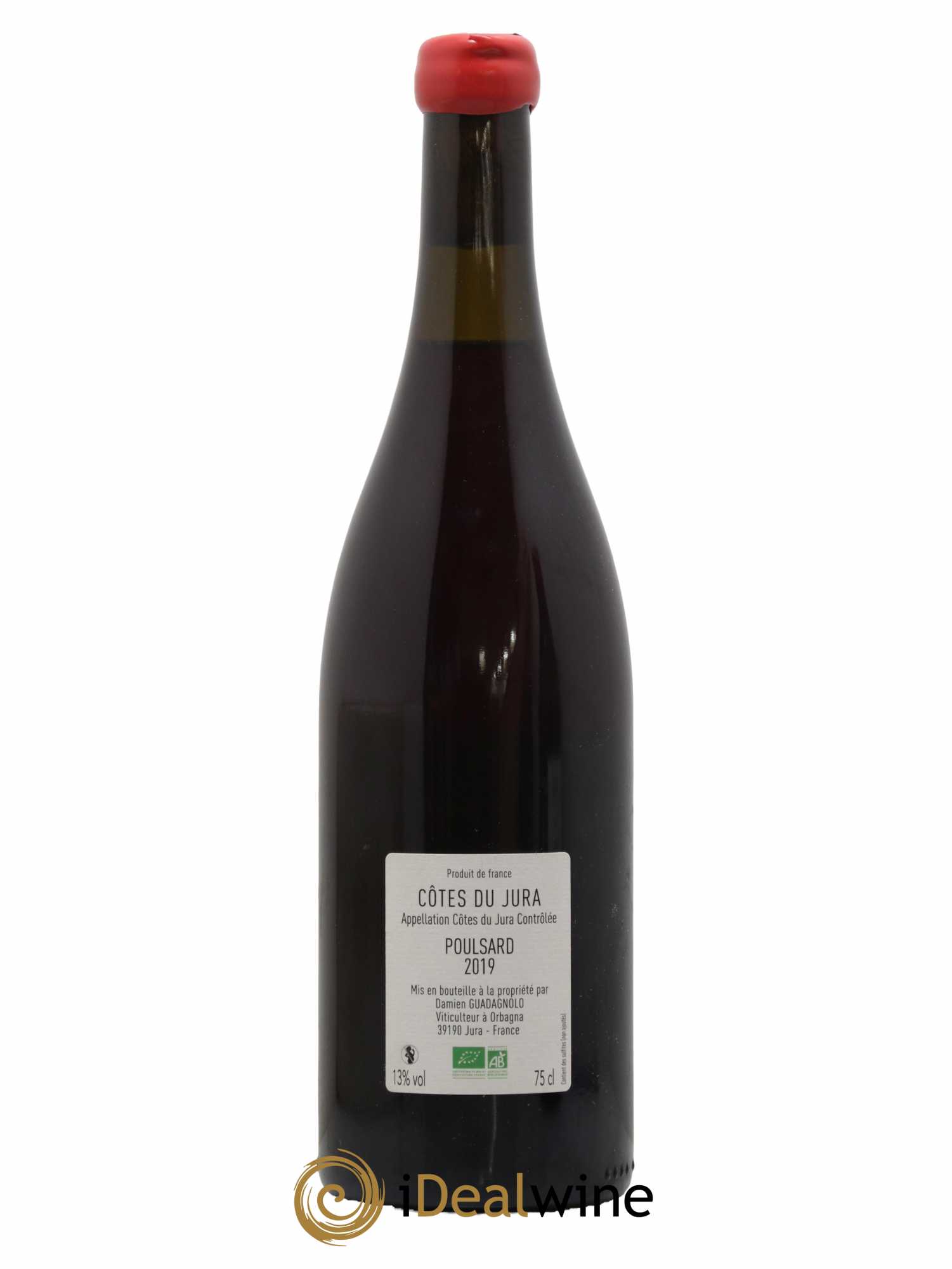 Côtes du Jura Poulsard Damien Guadagnolo 2019 - Lot de 1 bouteille - 1