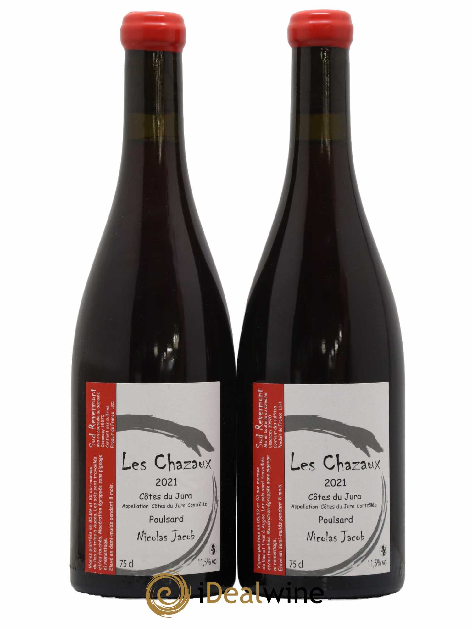 Côtes du Jura Poulsard Les Chazaux Nicolas Jacob 2021 - Lot de 2 bouteilles - 0