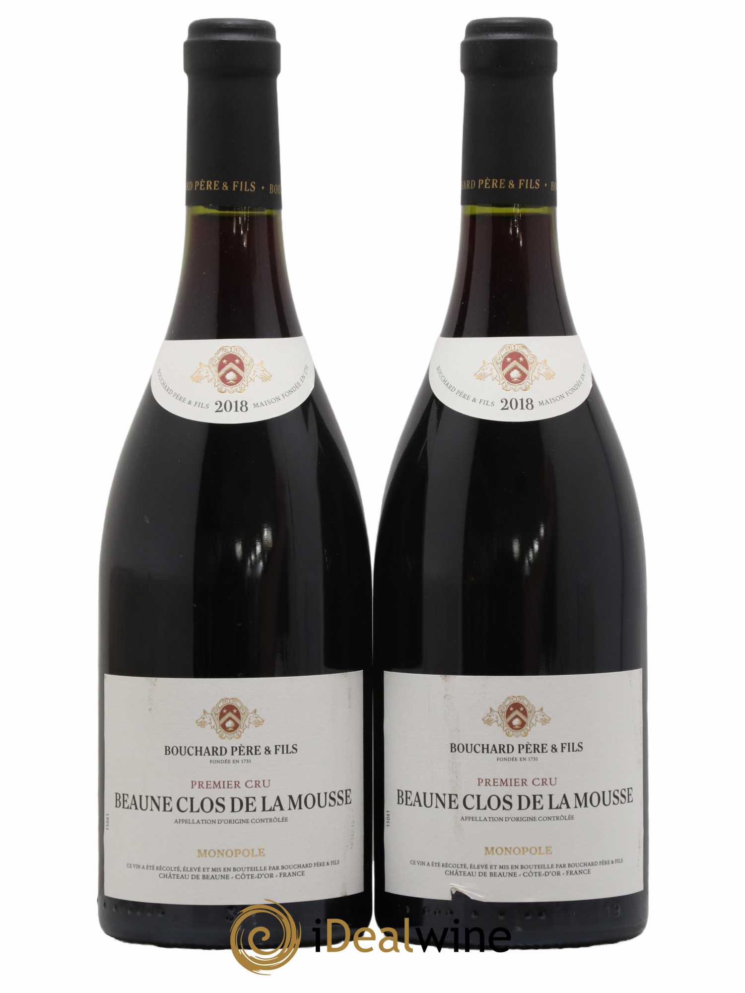 Beaune 1er Cru Clos de la Mousse Bouchard Père & Fils 2018 - Lot de 2 bouteilles - 0