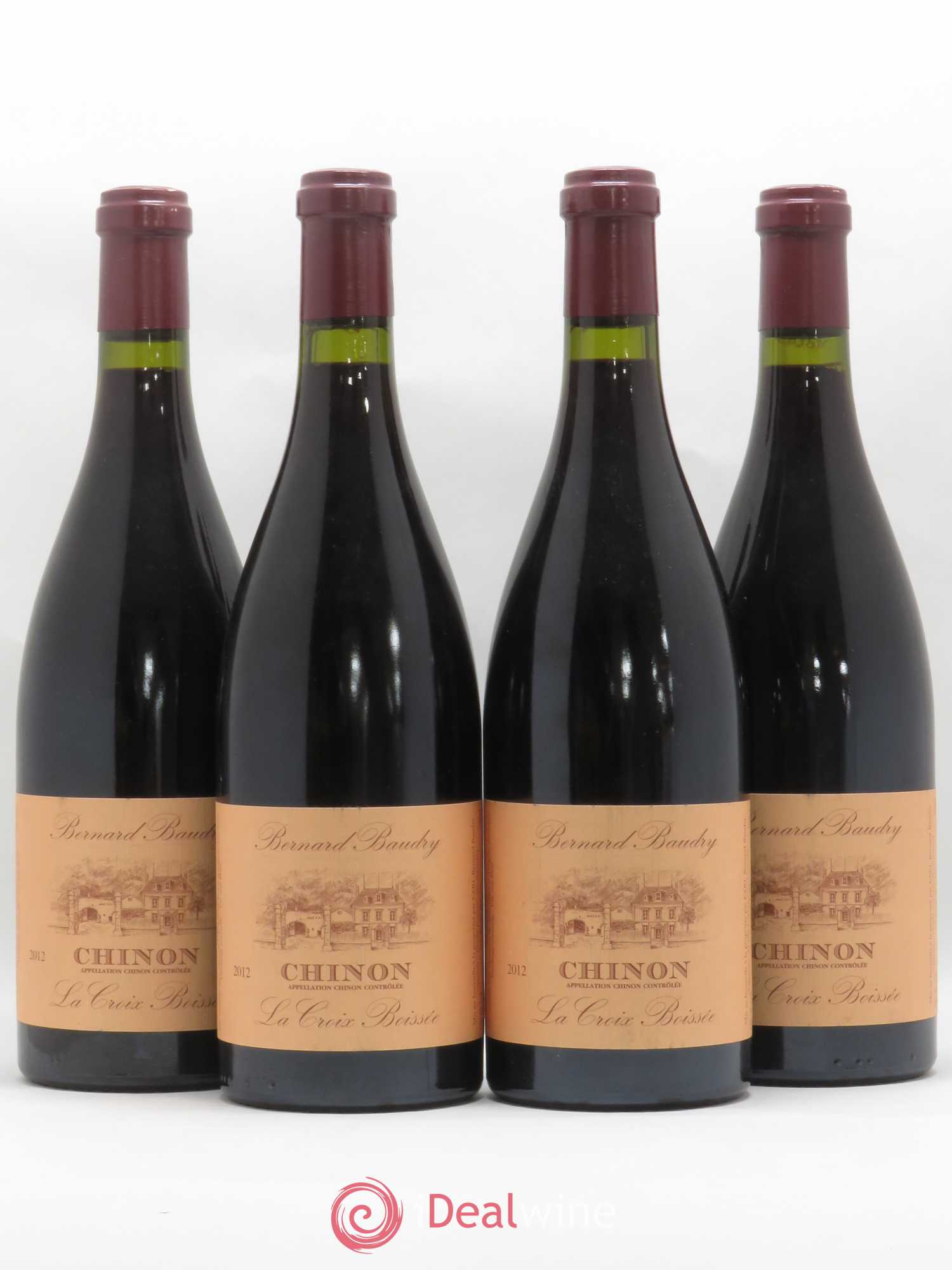 Chinon La Croix Boissée Bernard Baudry 2012 - Lot de 4 bouteilles - 0