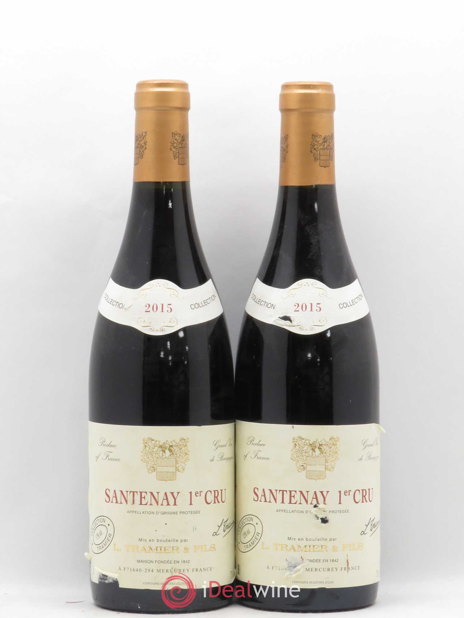 Santenay 1er Cru Domaine Tramier 2015 - Lot de 2 bouteilles - 0