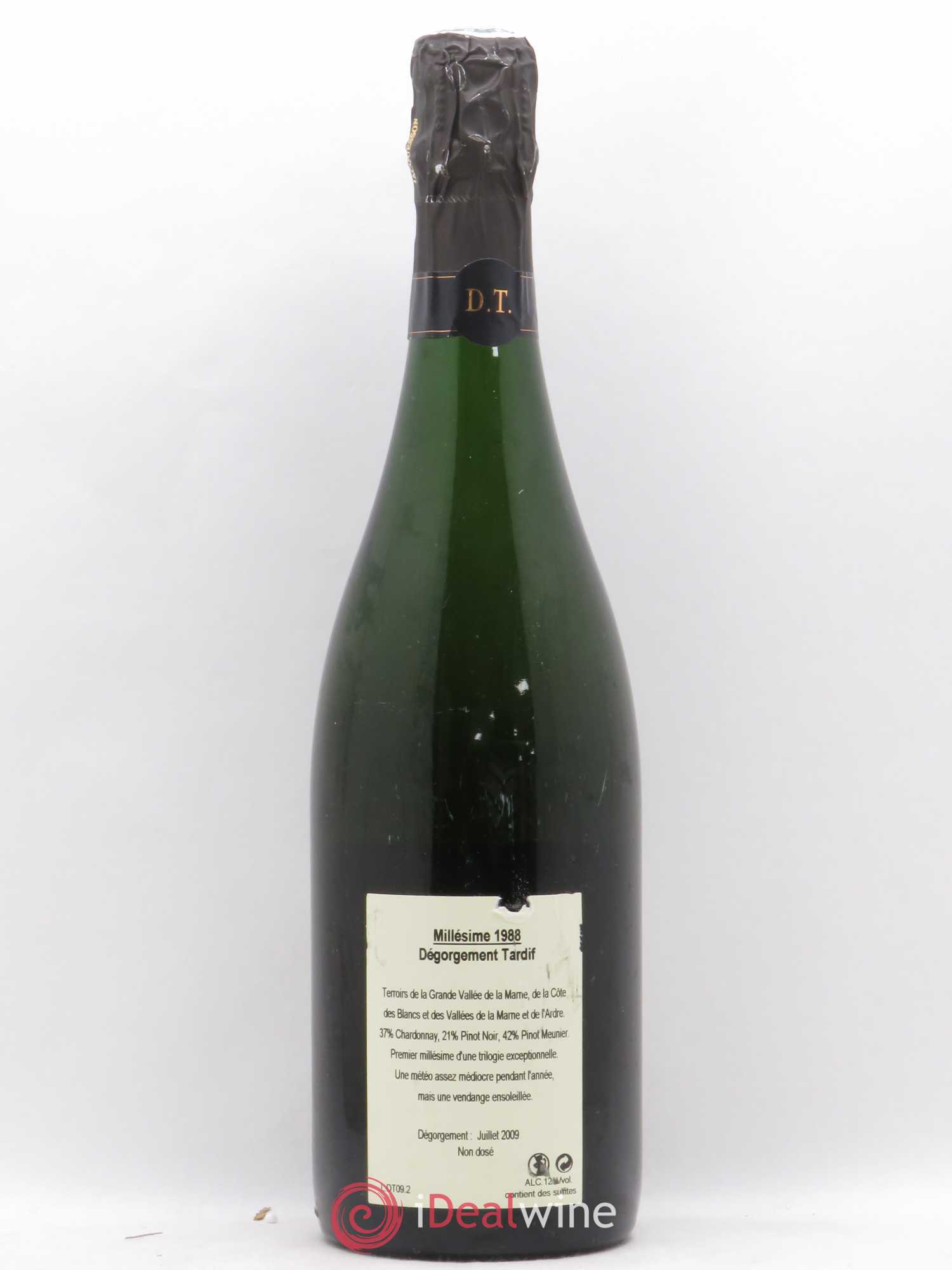 Dégorgement Tardif Jacquesson brut 1988 - Lot de 1 bouteille - 1