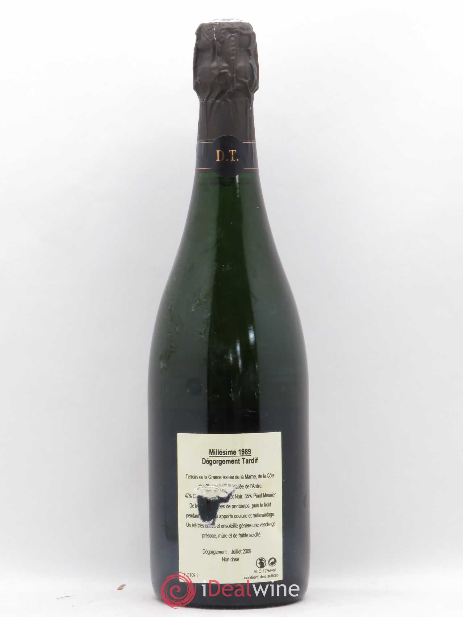 Dégorgement Tardif Jacquesson brut 1989 - Lot de 1 bouteille - 1