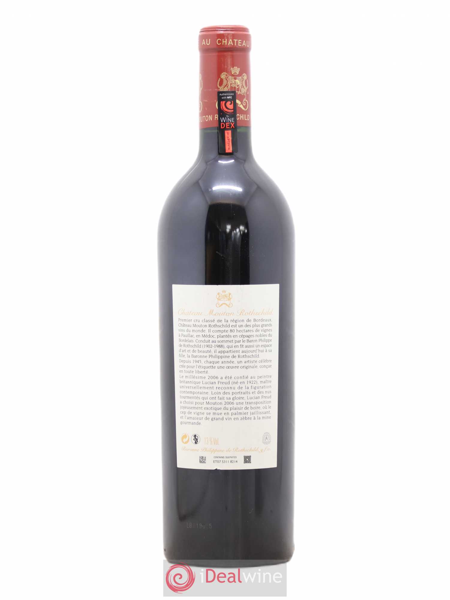 Château Mouton Rothschild 1er Grand Cru Classé 2006 - Lot de 1 bouteille - 1