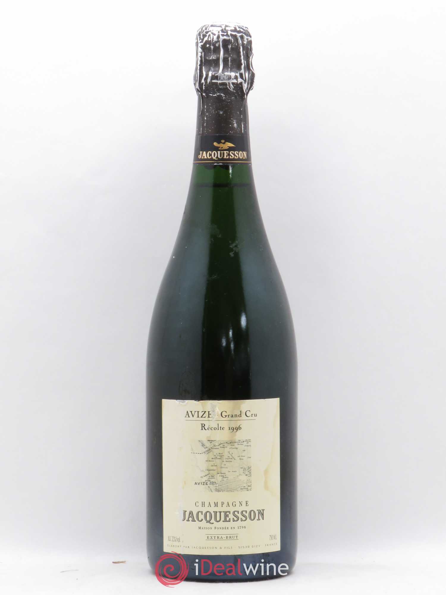 Champagne extra brut Jacquesson Avize 1996 - Lot de 1 bouteille - 0