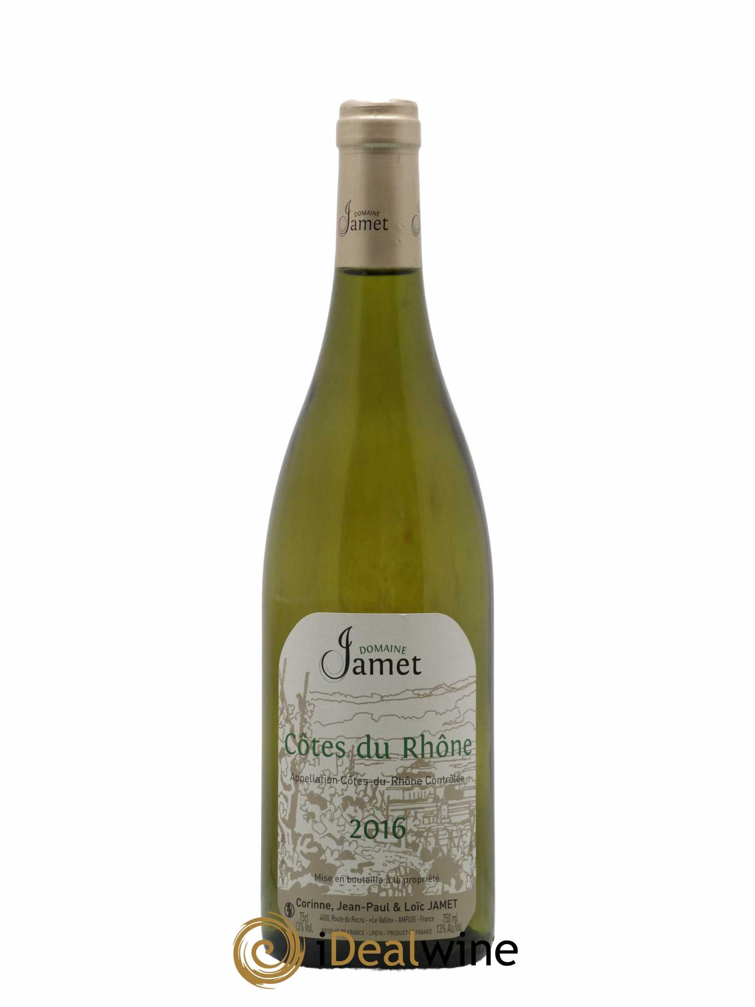 Côtes-du-Rhône Jamet (Domaine) 2016 - Lot de 1 bouteille - 0