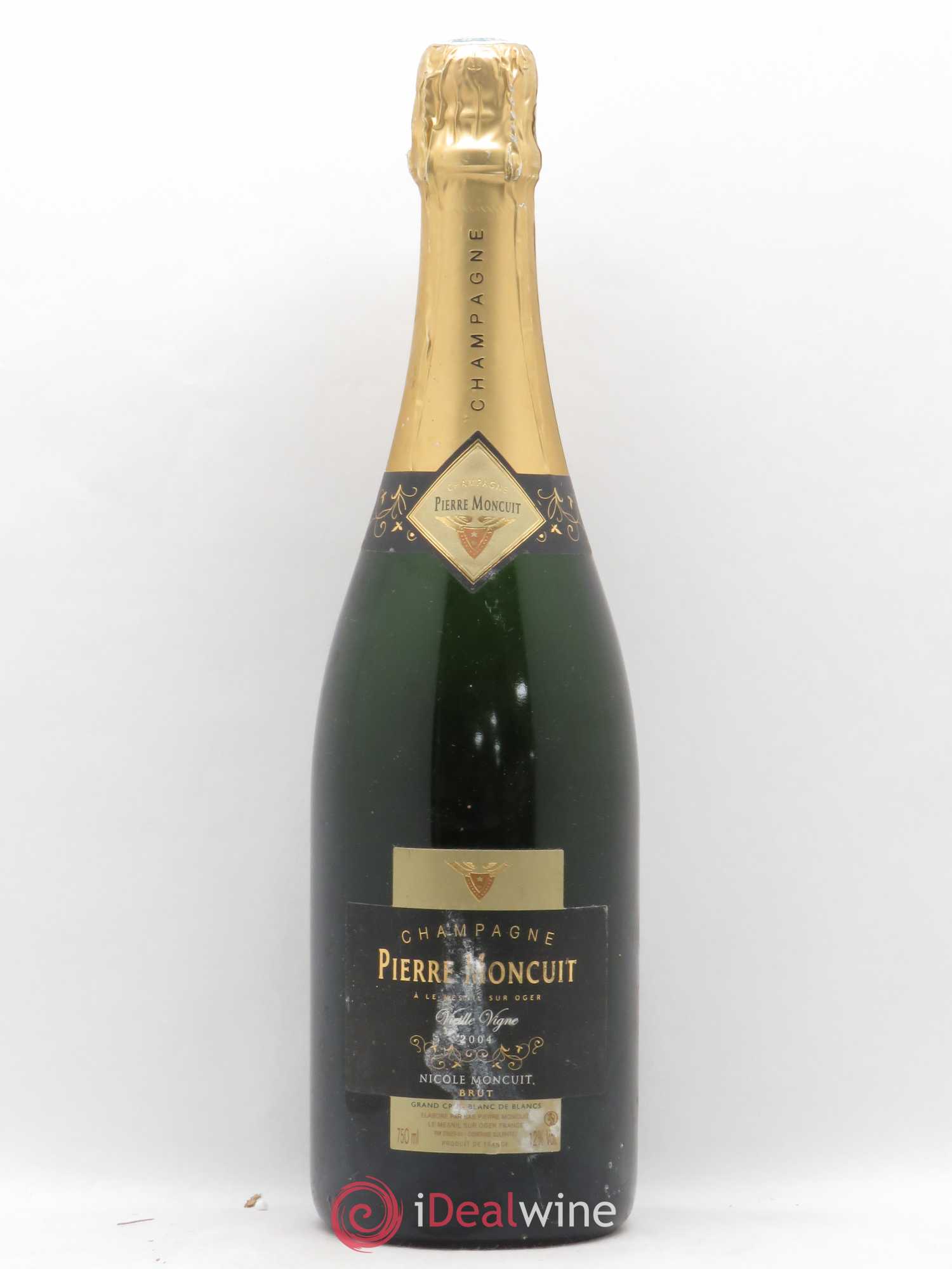 Champagne Pierre Montcuit Vieilles Vignes Blanc de Blancs 2004 - Posten von 1 Flasche - 0
