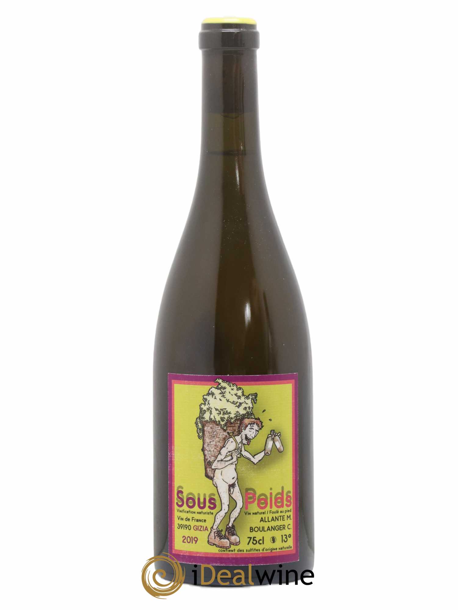 Vin de France Sous Poids Allante Boulanger 2019 - Lot de 1 bouteille - 0