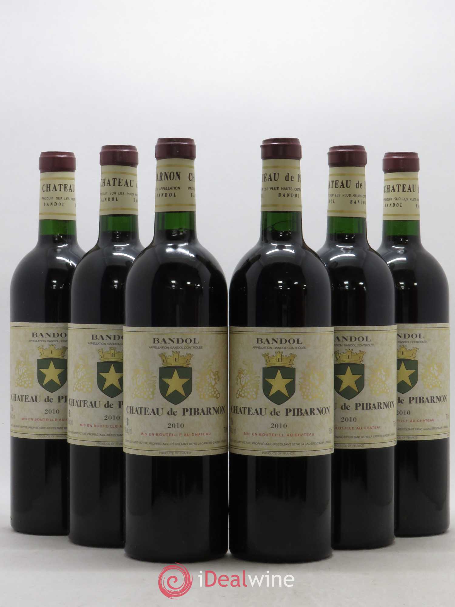 Bandol Château de Pibarnon Comte de Saint-Victor 2010 - Lot de 6 bouteilles - 0