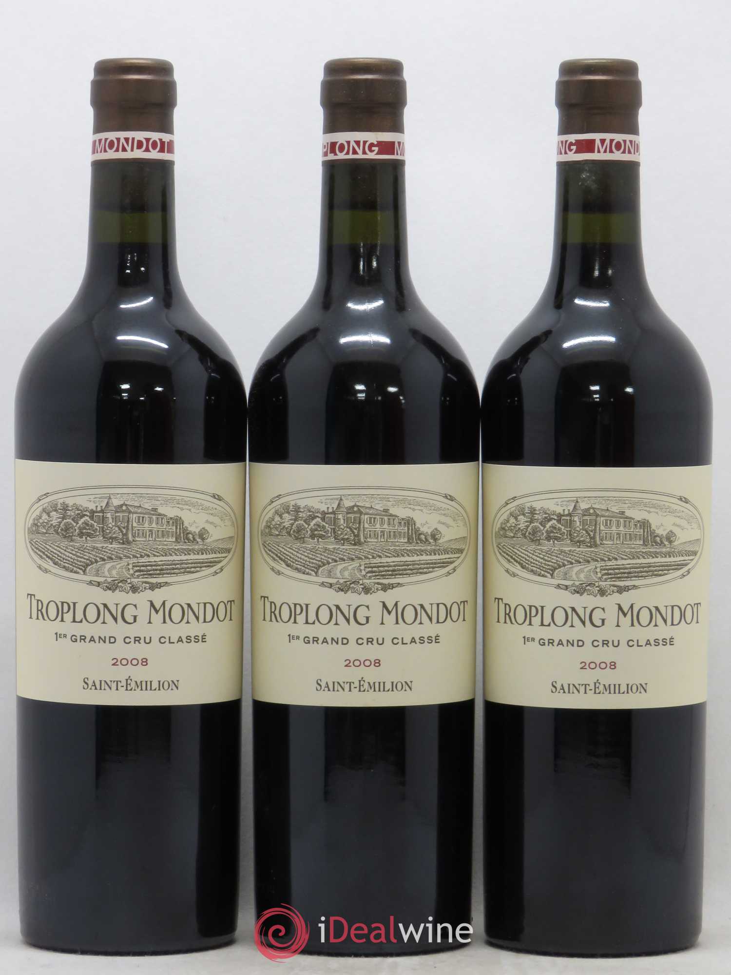 Château Troplong Mondot 1er Grand Cru Classé B 2008 - Lot de 6 bouteilles - 2