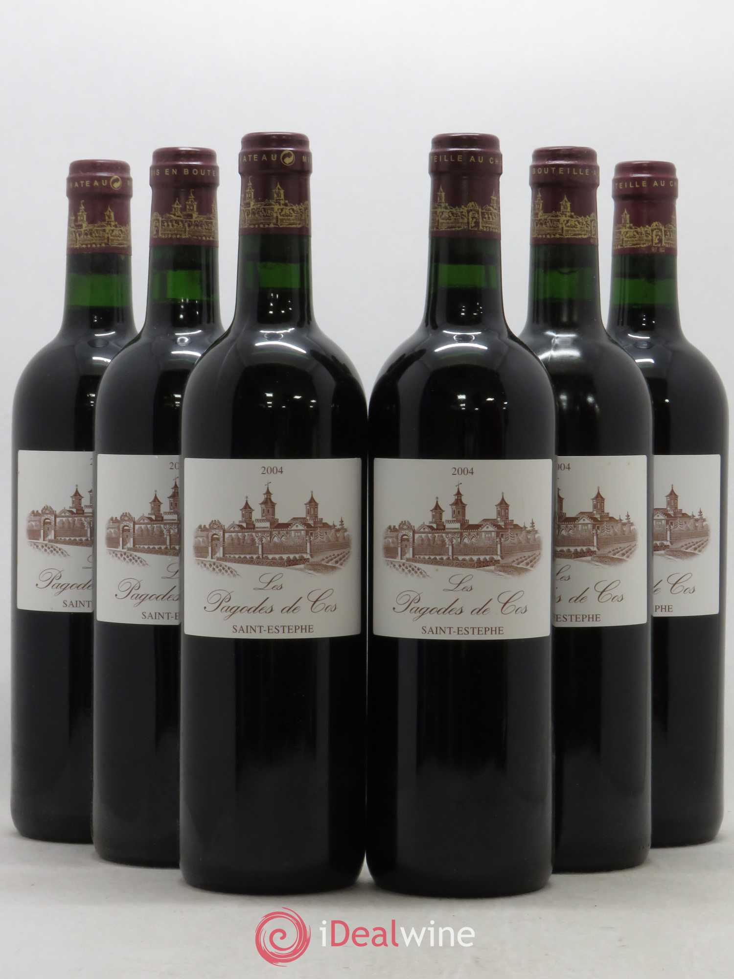 Les Pagodes de Cos Second Vin 2004 - Lot de 6 bouteilles - 0