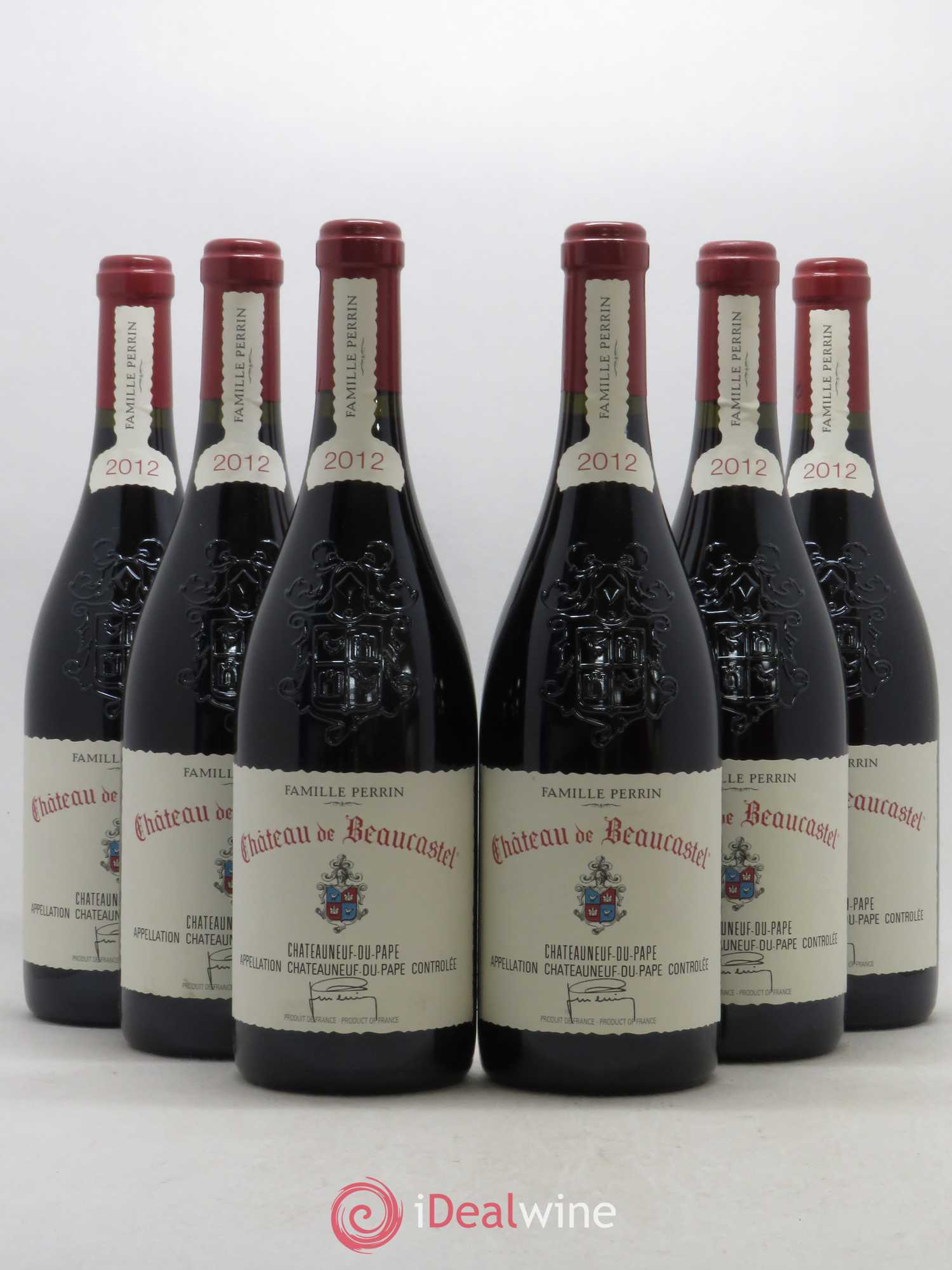 Châteauneuf-du-Pape Château de Beaucastel Famille Perrin 2012 - Lot de 6 bouteilles - 0