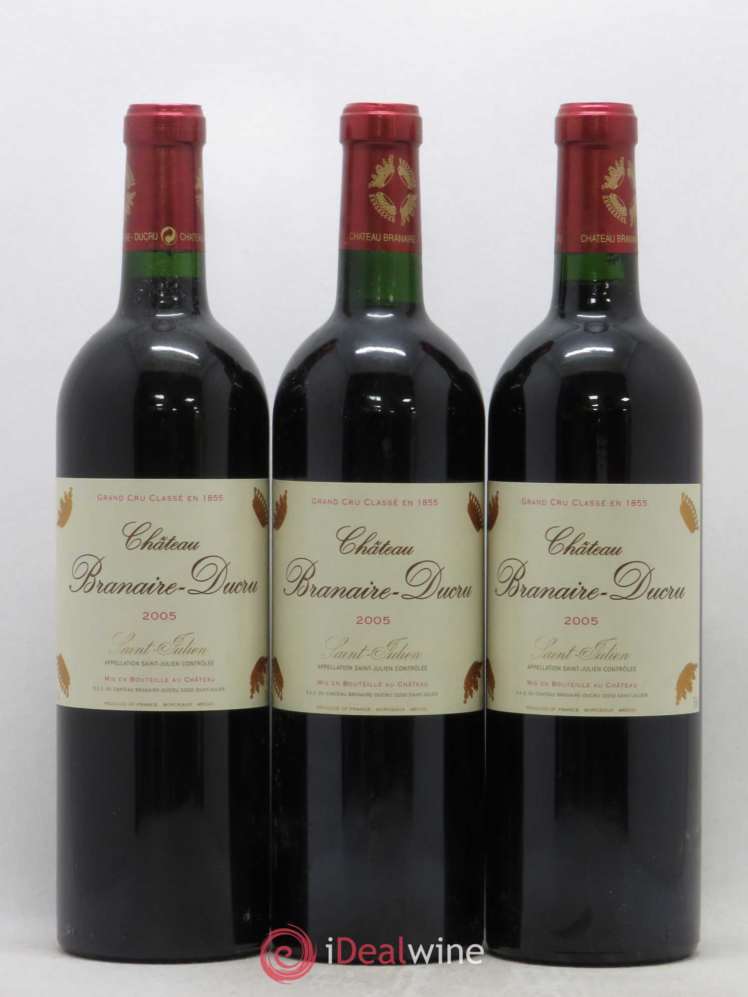 Château Branaire Ducru 4ème Grand Cru Classé 2005 - Lot de 12 bouteilles - 1