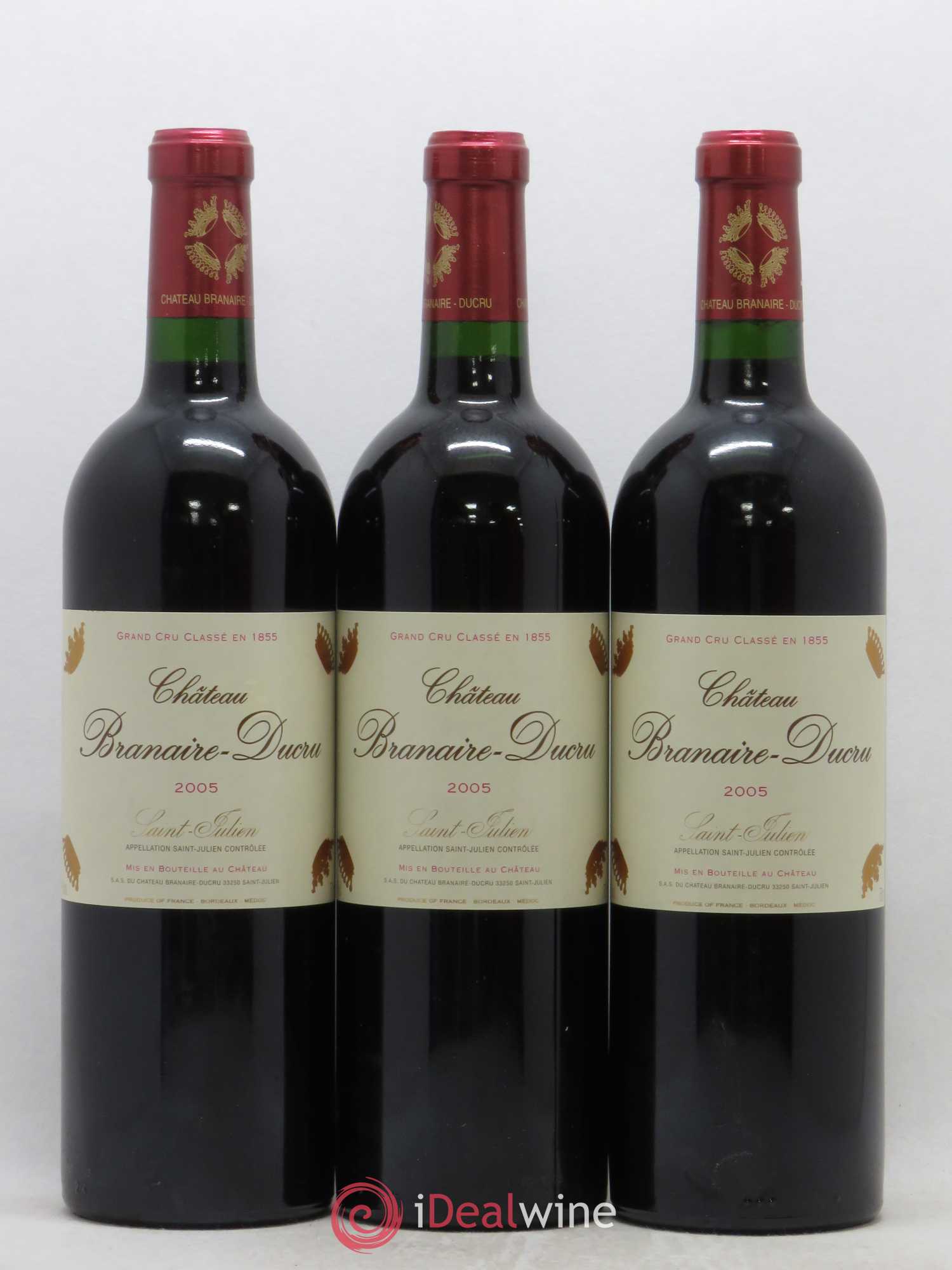 Château Branaire Ducru 4ème Grand Cru Classé 2005 - Lot de 12 bouteilles - 3