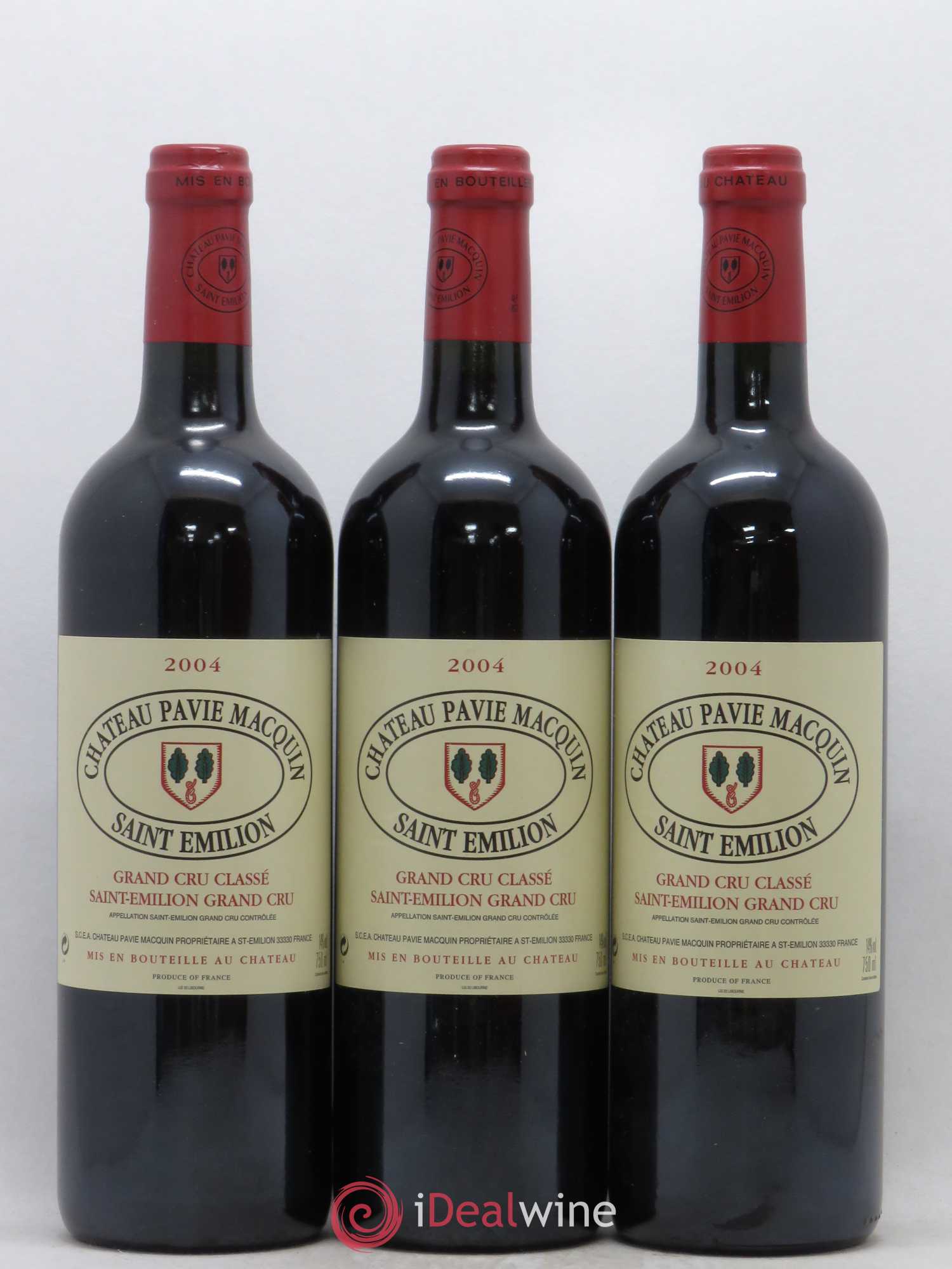 Château Pavie Macquin 1er Grand Cru Classé B 2004 - Lot de 12 bouteilles - 1