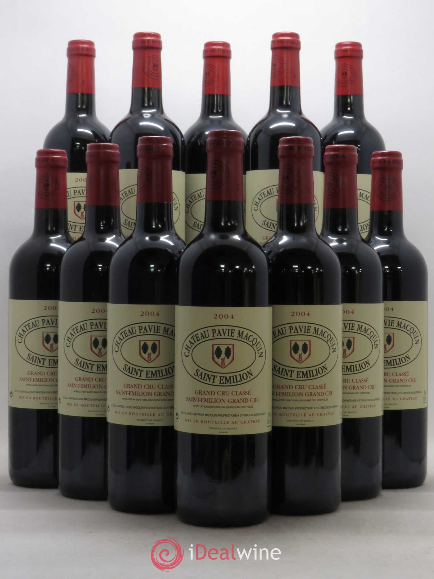 Château Pavie Macquin 1er Grand Cru Classé B 2004 - Lot de 12 bouteilles - 0