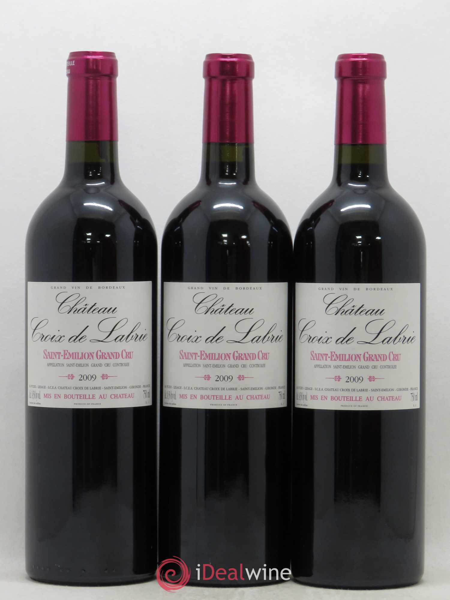 Château Croix de Labrie Grand Cru Classé 2009 - Lot de 12 bouteilles - 3