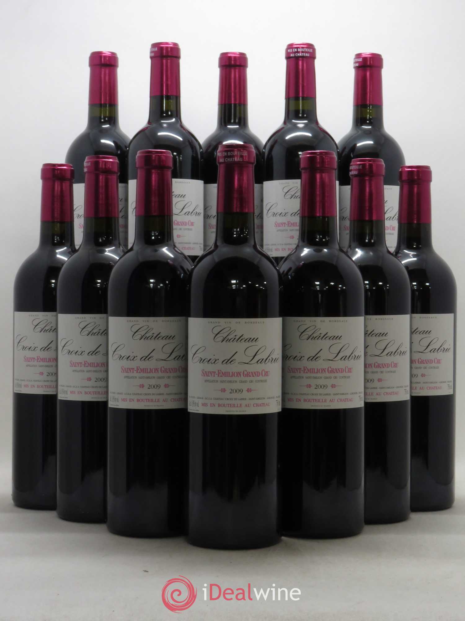 Château Croix de Labrie Grand Cru Classé 2009 - Lot de 12 bouteilles - 0
