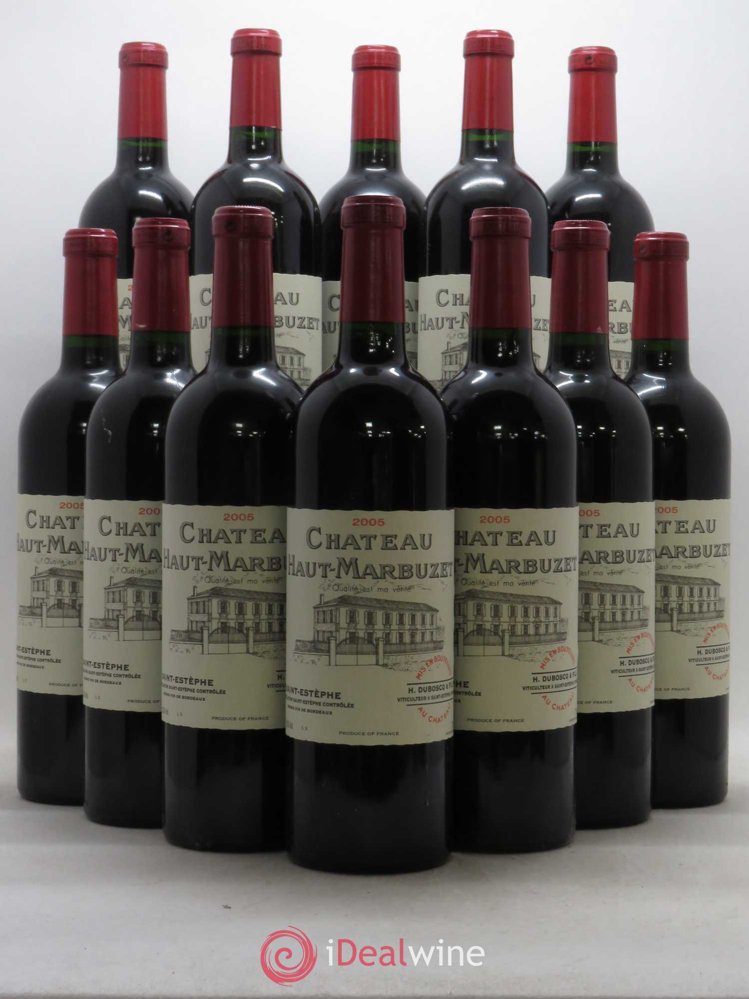 Château Haut Marbuzet 2005 - Lot de 12 bouteilles - 0