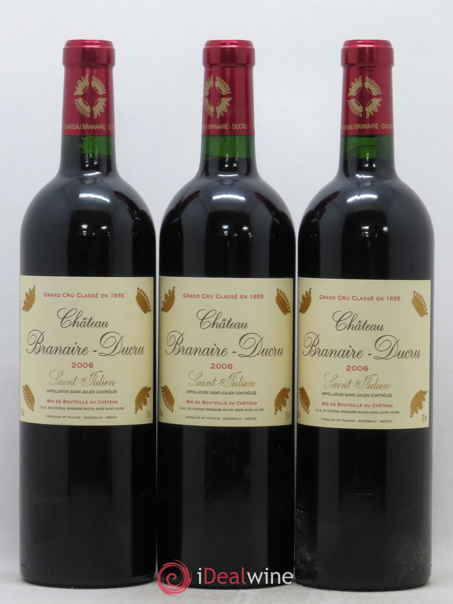 Château Branaire Ducru 4ème Grand Cru Classé 2006 - Lot de 12 bouteilles - 3
