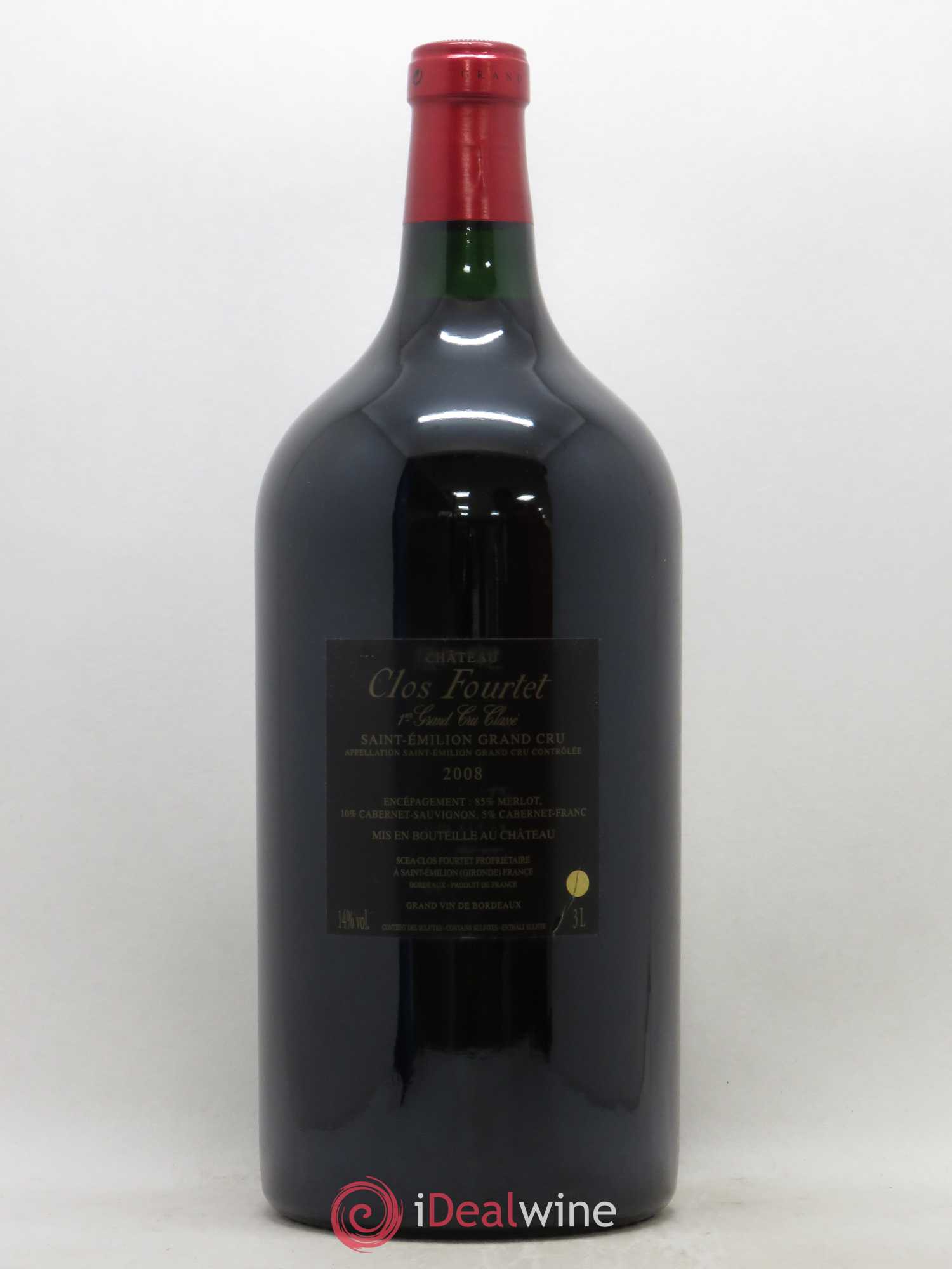Clos Fourtet 1er Grand Cru Classé B 2008 - Lot de 1 double magnum - 1