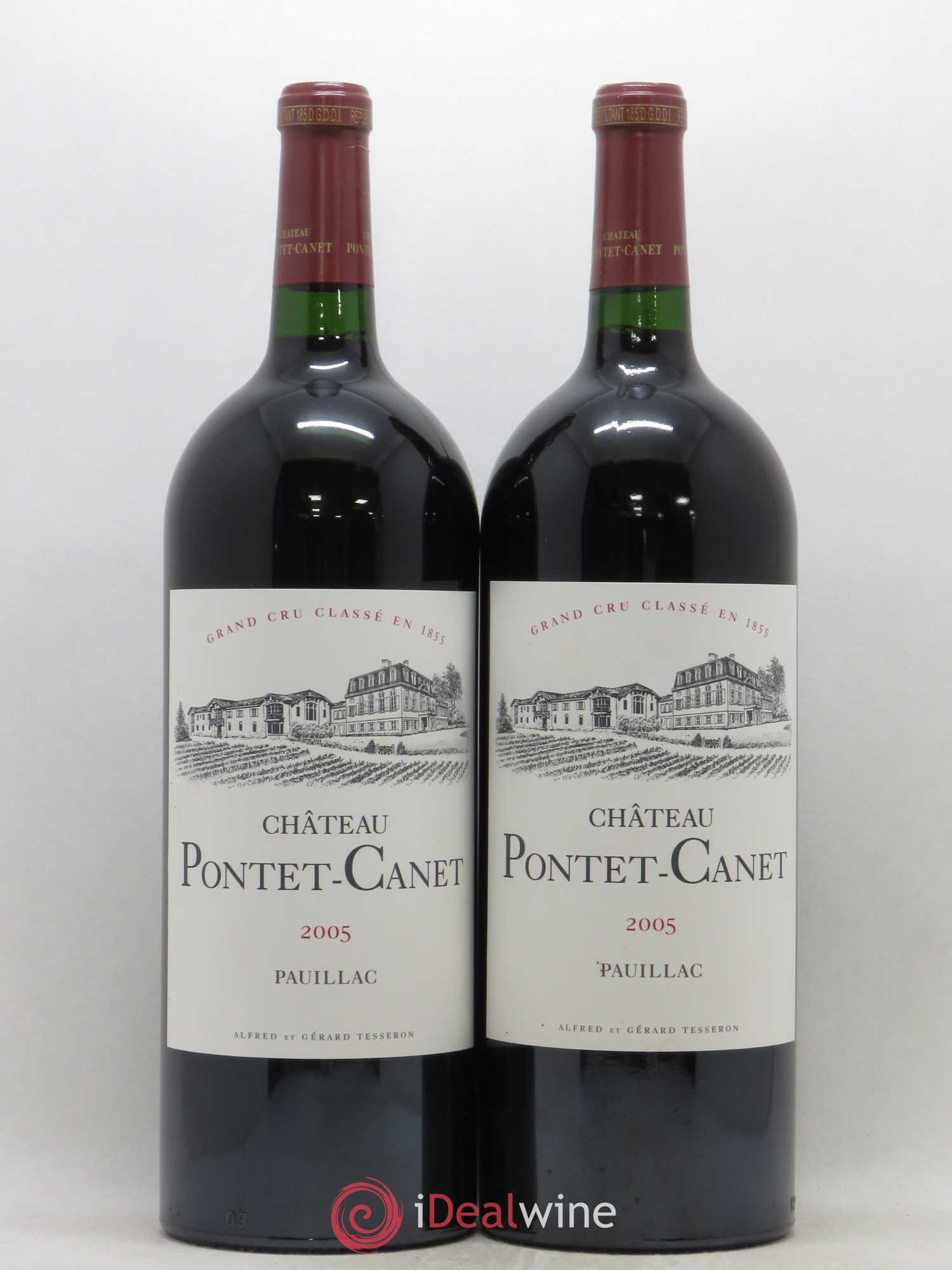 Château Pontet Canet 5ème Grand Cru Classé 2005 - Lot de 2 magnums - 0