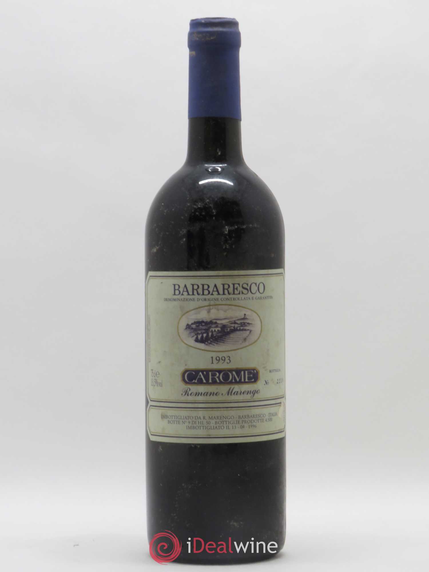 Barbaresco DOCG Ca'Rome Romano Marengo 1993 - Lot de 1 bouteille - 0