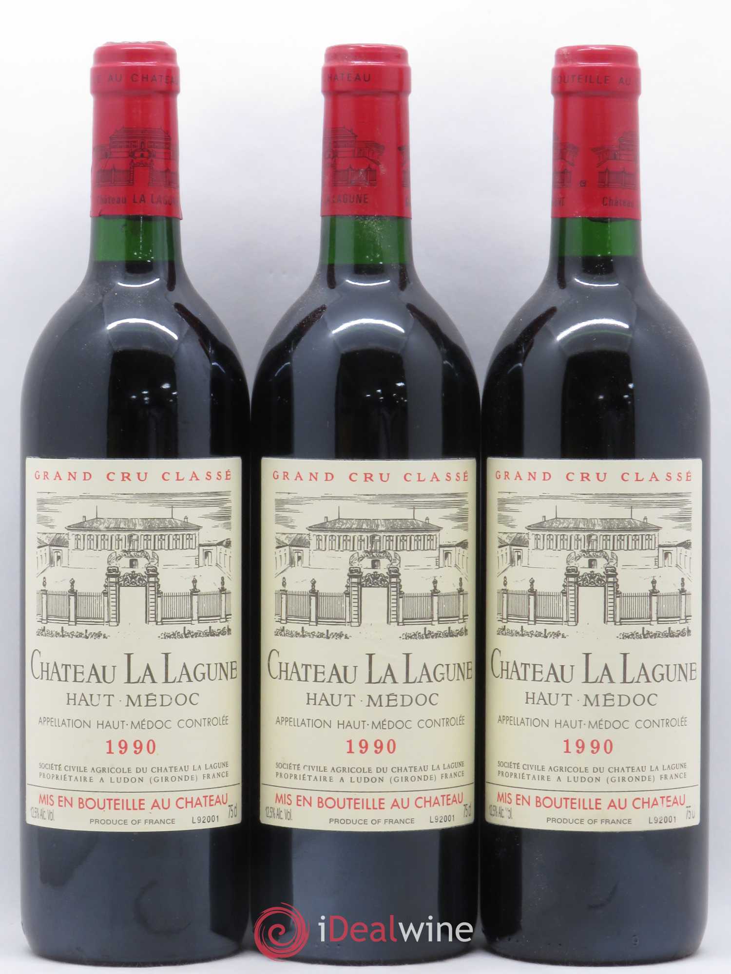 Château la Lagune 3ème Grand Cru Classé 1990 - Lot de 12 bouteilles - 2