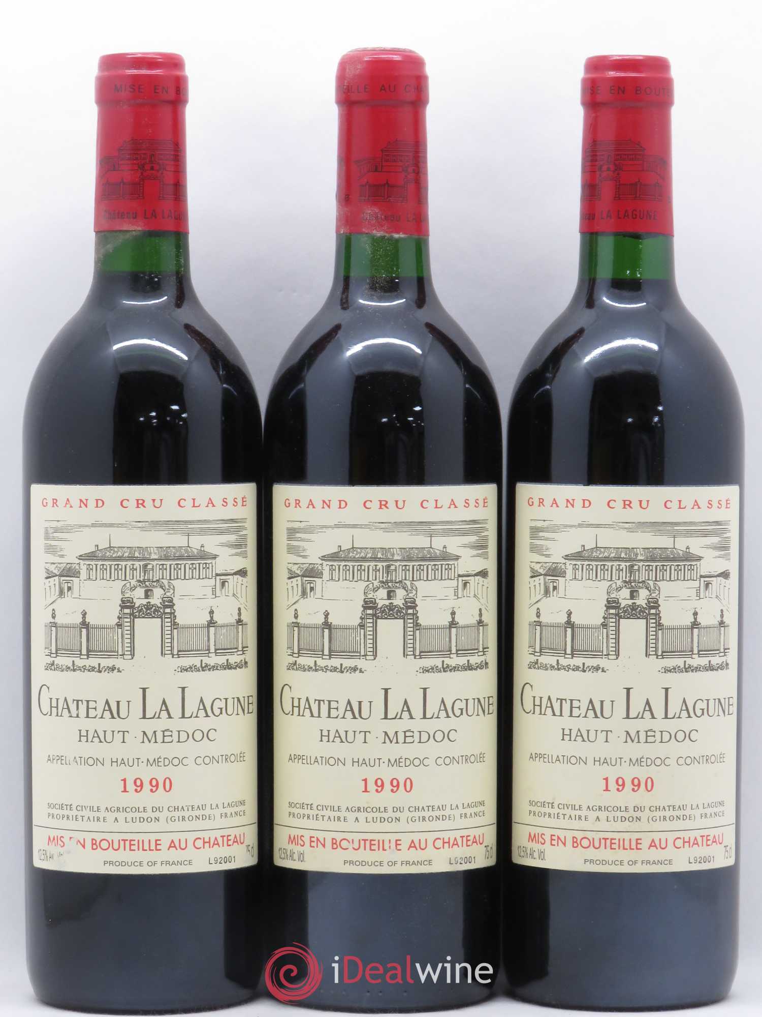 Château la Lagune 3ème Grand Cru Classé 1990 - Lot de 12 bouteilles - 3