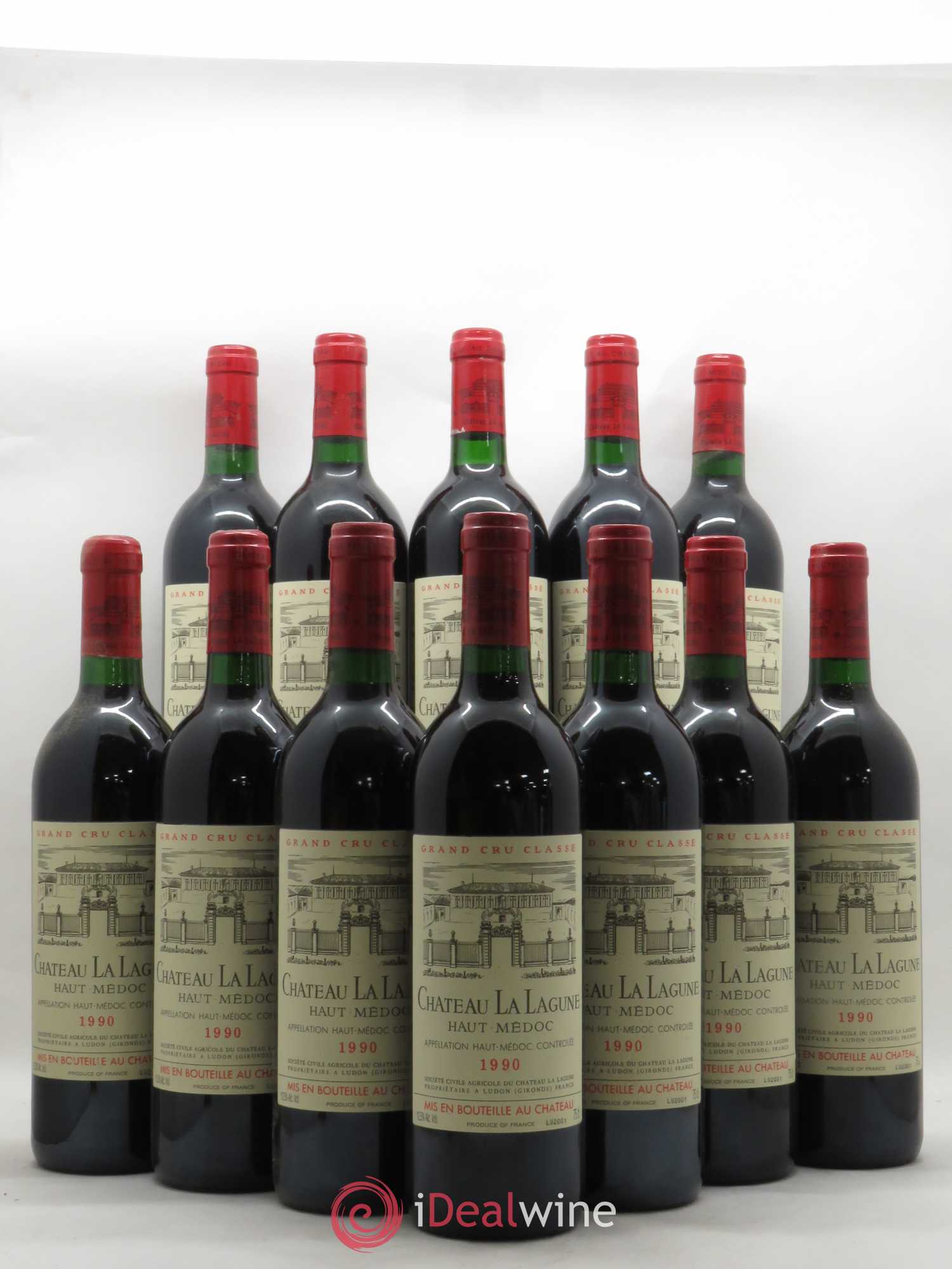 Château la Lagune 3ème Grand Cru Classé 1990 - Lot de 12 bouteilles - 0