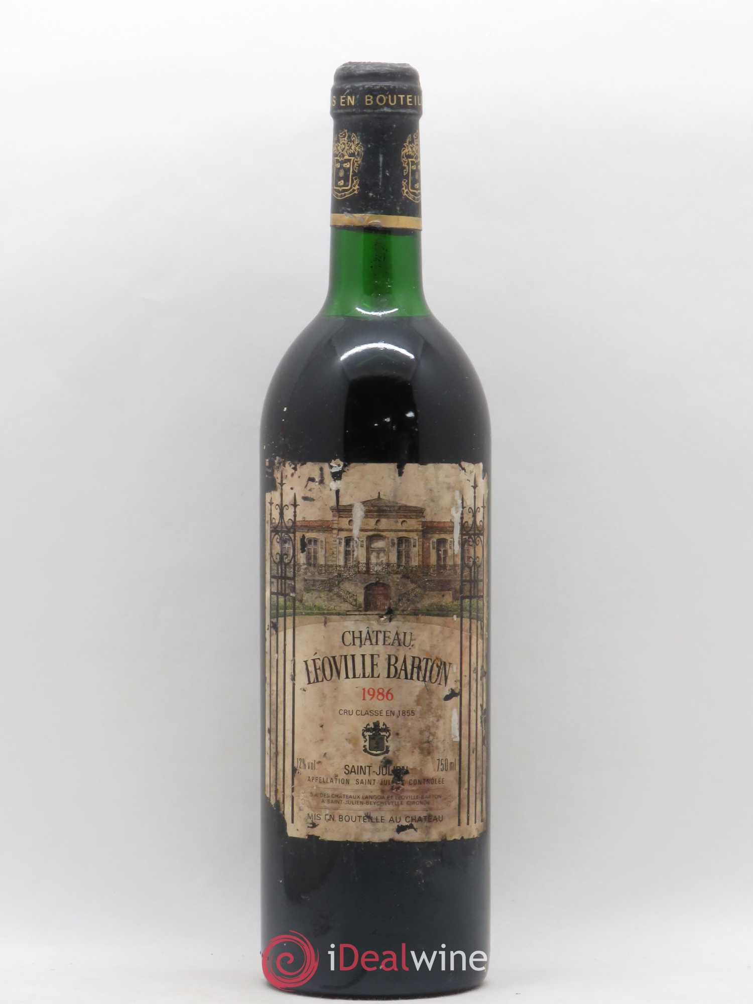Château Léoville Barton 2ème Grand Cru Classé 1986 - Lot de 1 bouteille - 0