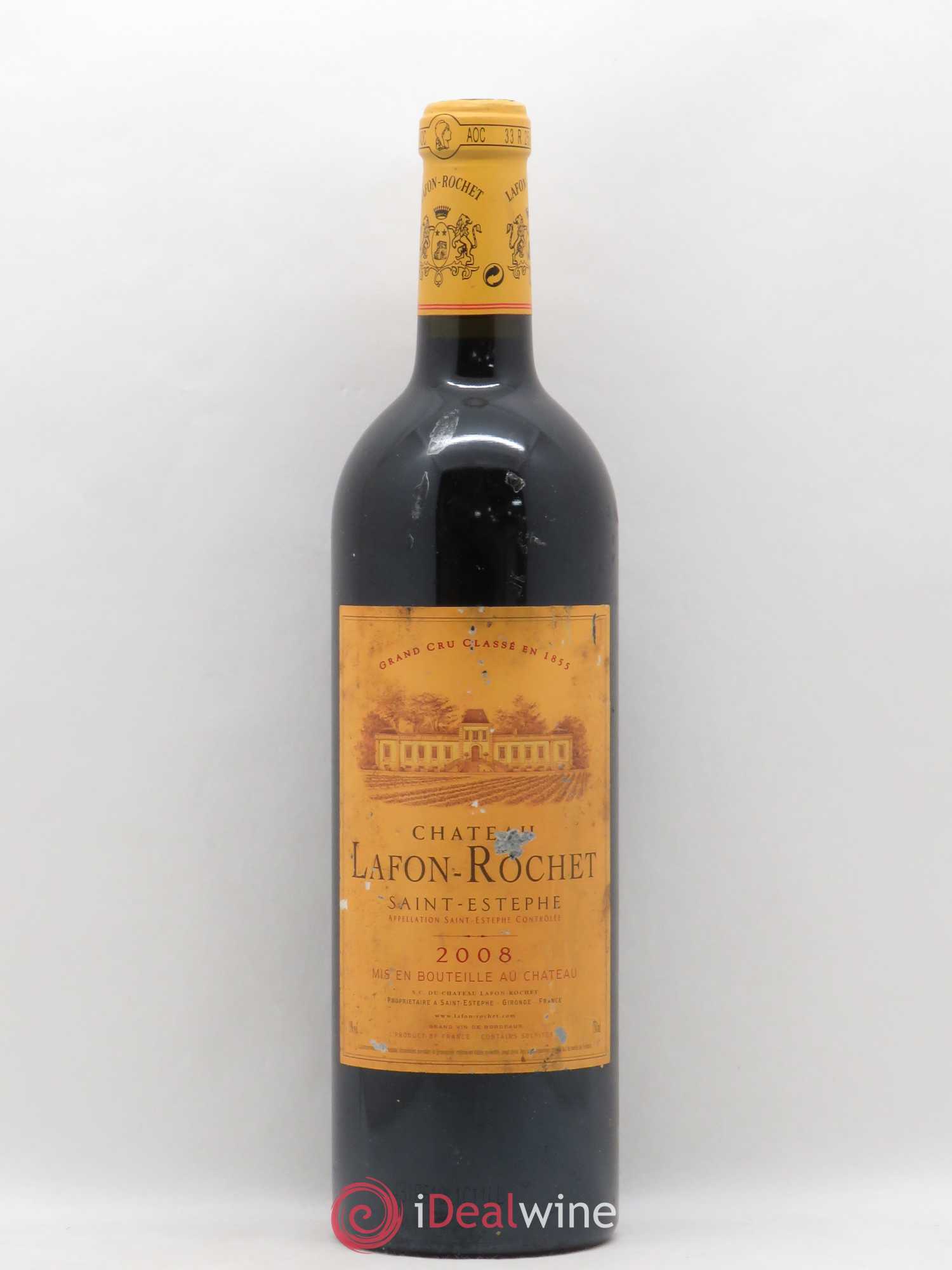Château Lafon Rochet 4ème Grand Cru Classé 2008 - Lot de 1 bouteille - 0