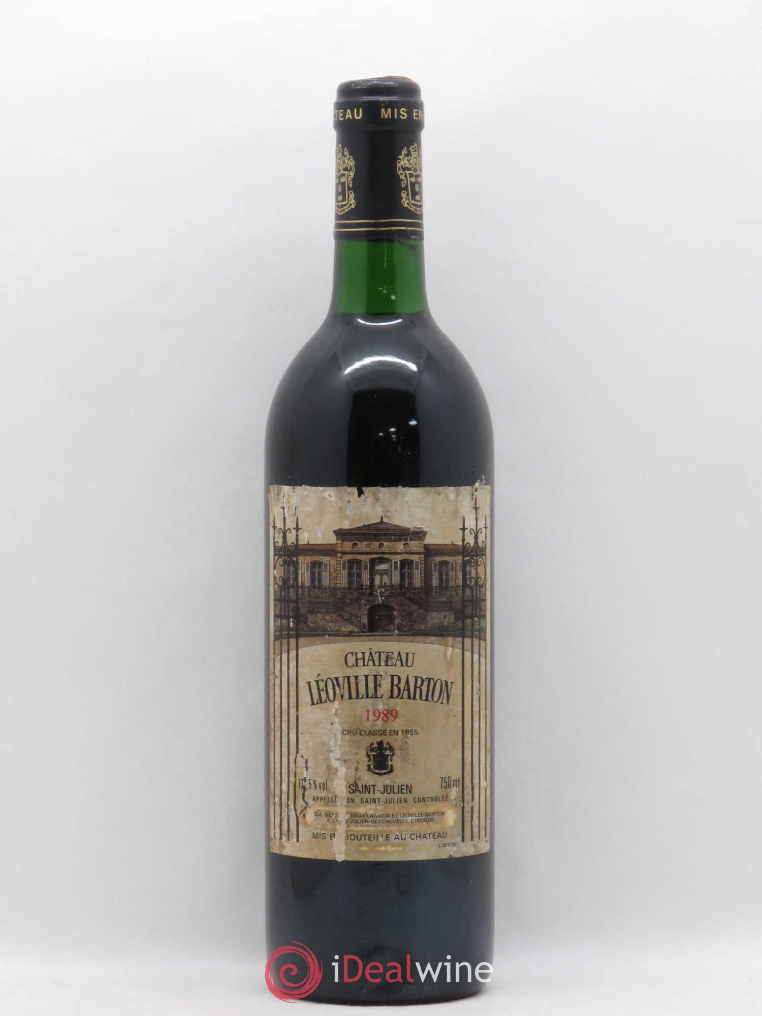 Château Léoville Barton 2ème Grand Cru Classé 1989 - Lot de 1 bouteille - 0
