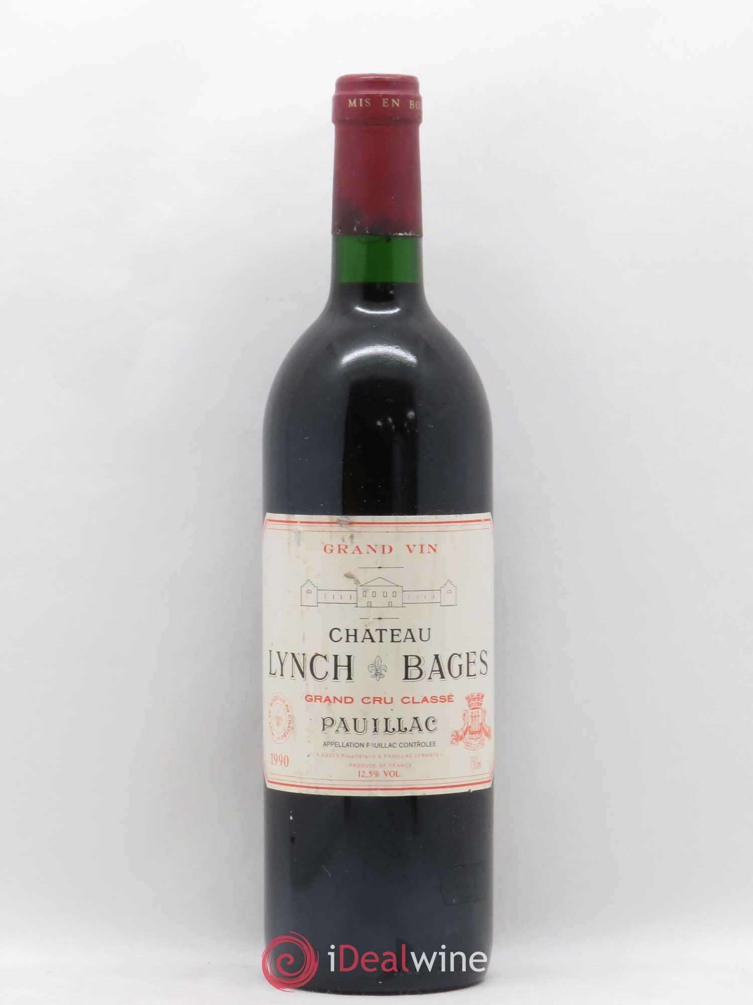 Château Lynch Bages 5ème Grand Cru Classé 1990 - Lot de 1 bouteille - 0